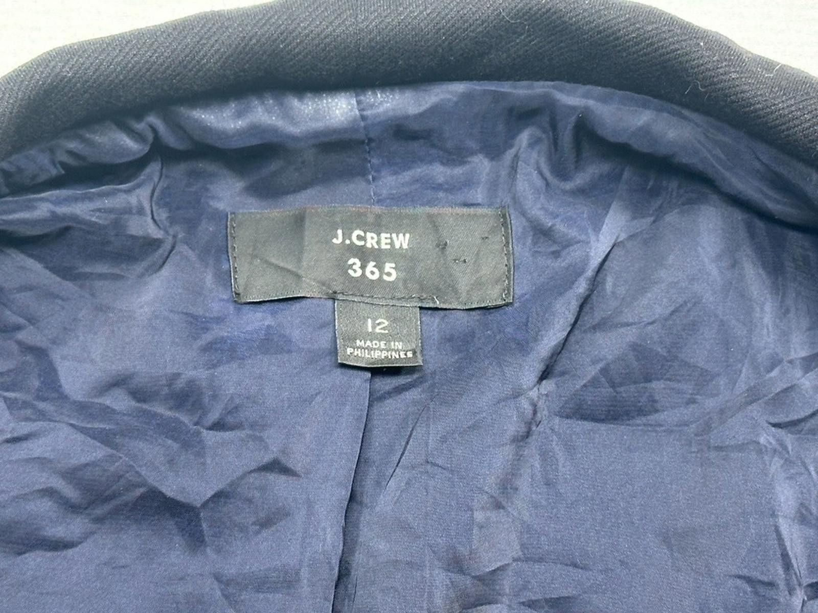 J.Crew J. Crew 365 Open Front Minimalist Blazer Gray Women's 12 Size XL / US 12-14 / IT 48-50 - 9 Thumbnail