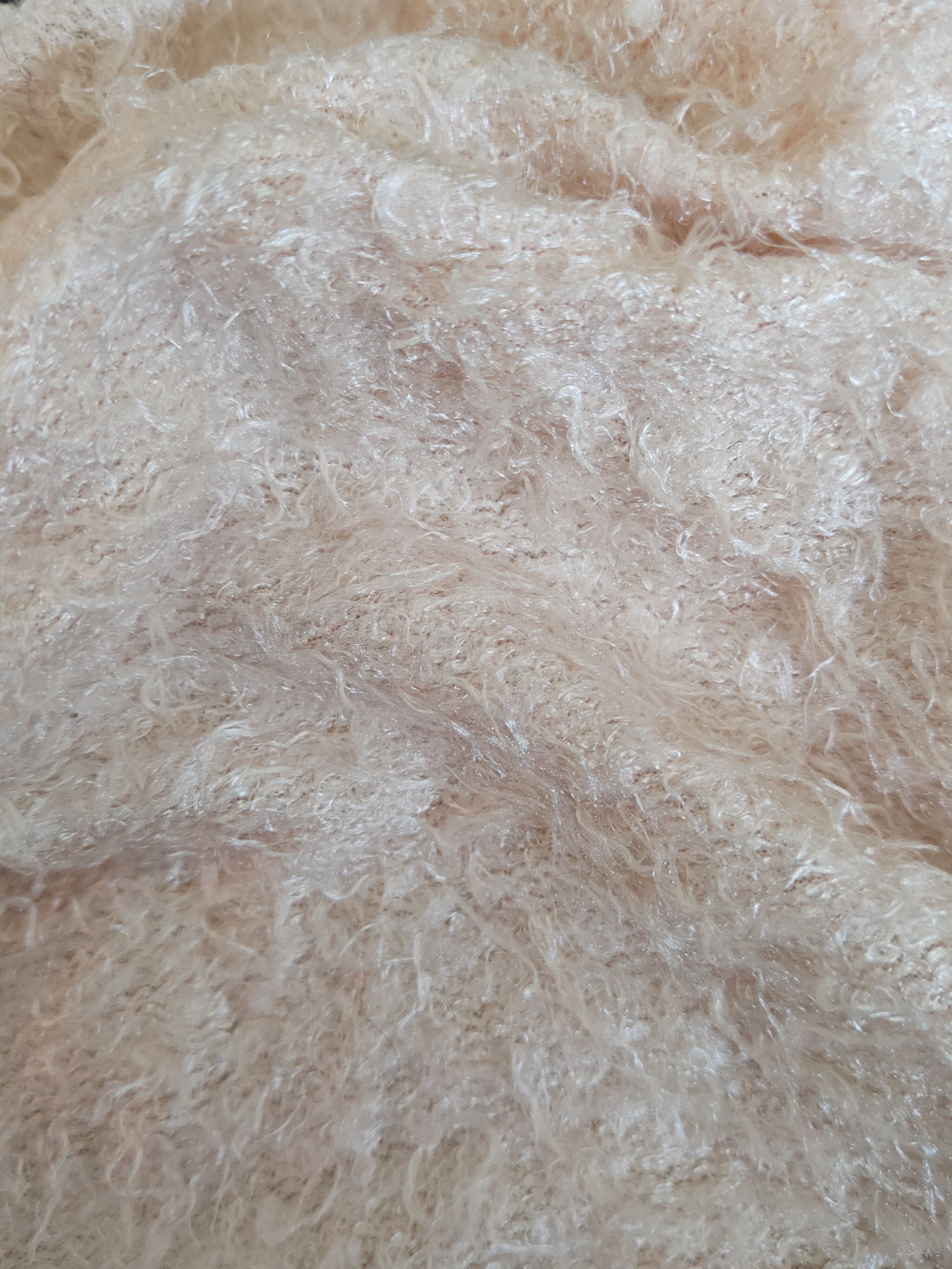 Japanese Brand Galyge Light Peach Shag Shaggy Fur Mohair Knitwear #S1929 Size S / US 4 / IT 40 - 10 Thumbnail