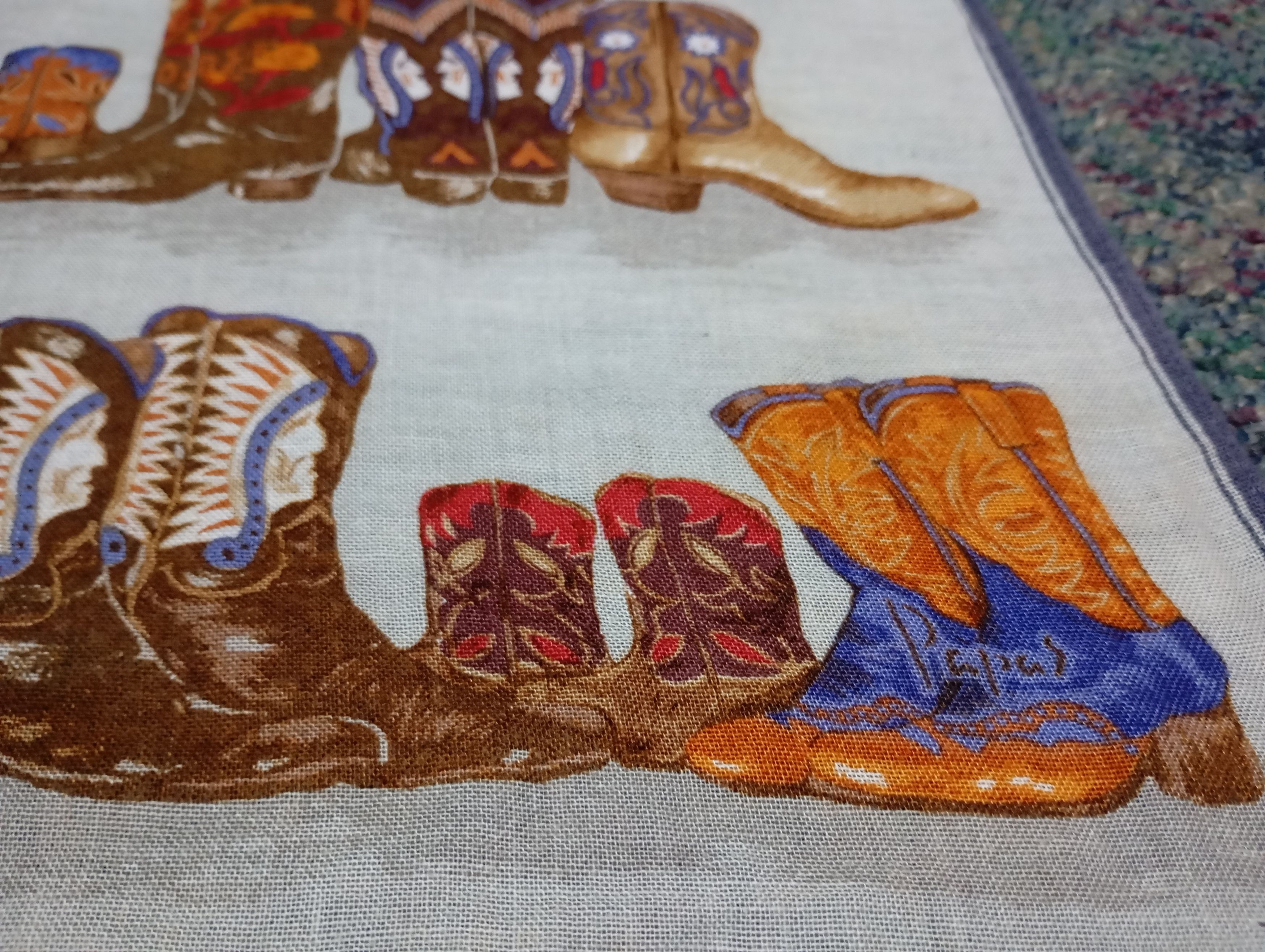 Cowboy Equipment Cowboys Boots Bandana Handkerchief Size ONE SIZE - 3 Thumbnail