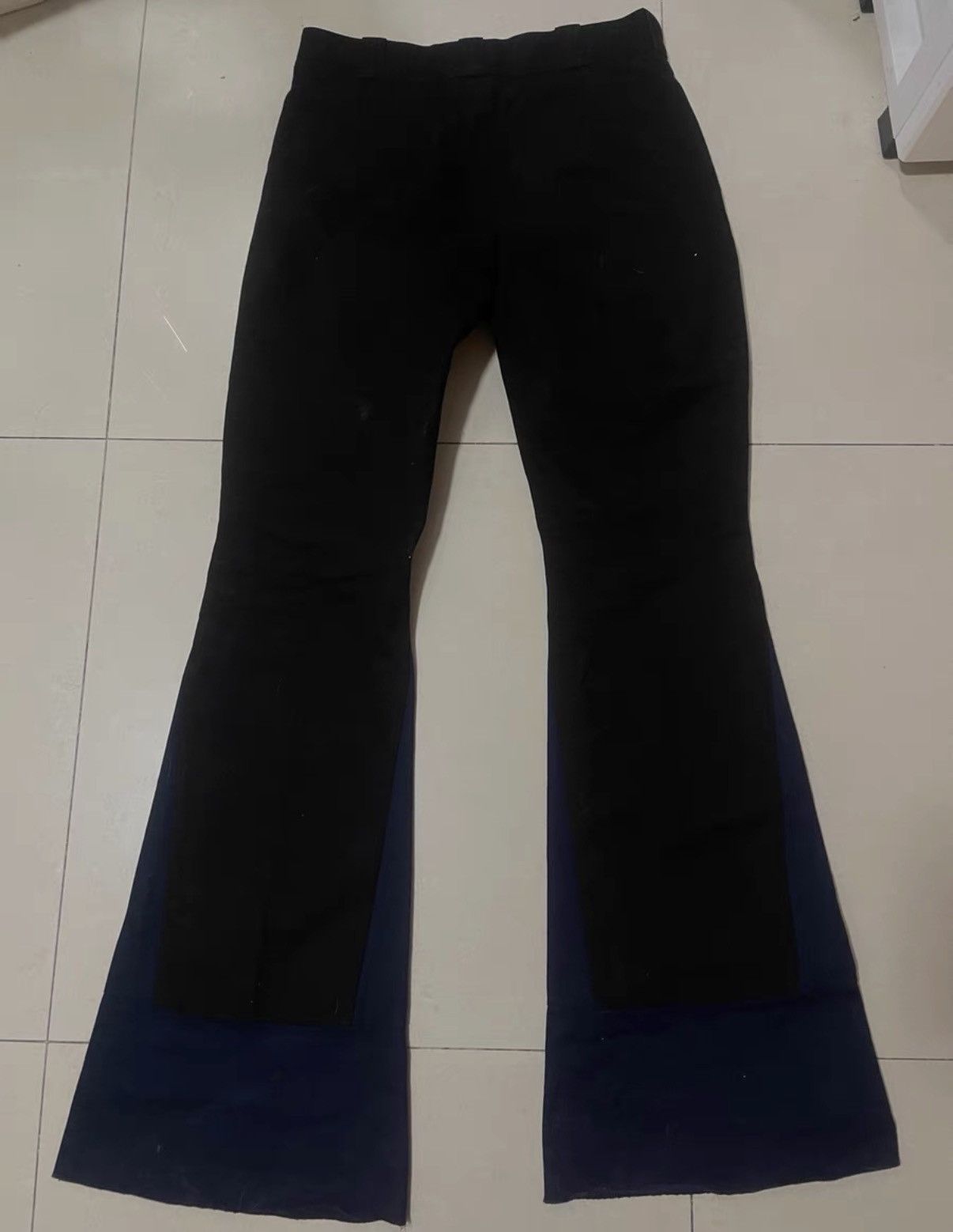 Raf Simons Raf Simons SS21 Runway Paneled Extra Long Flare Jeans Size US 32 / EU 48 - 2 Thumbnail