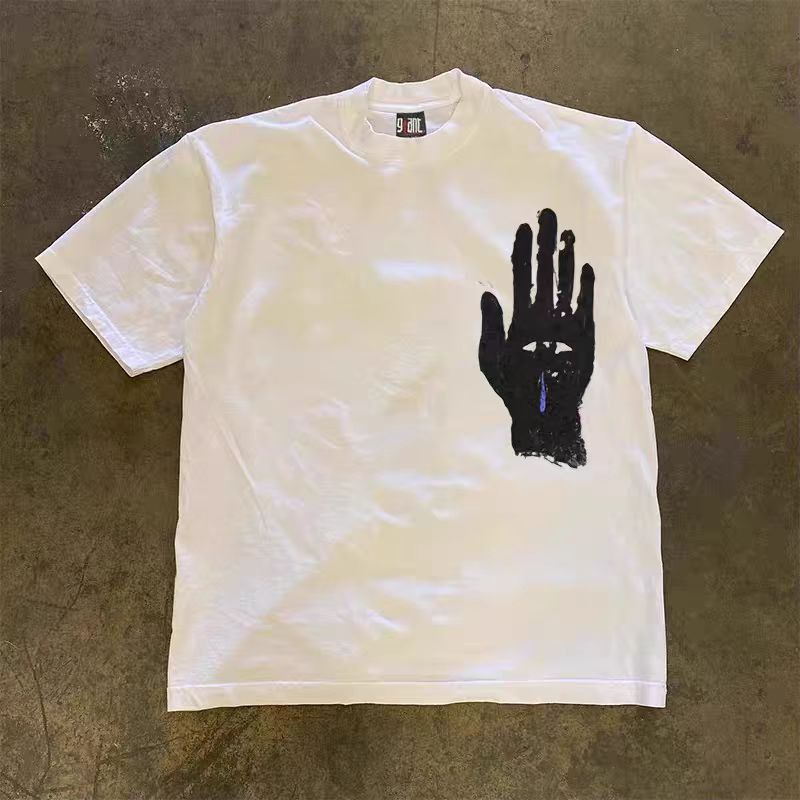 Other White street washed retro palm print tee Size US M / EU 48-50 / 2 - 2 Thumbnail