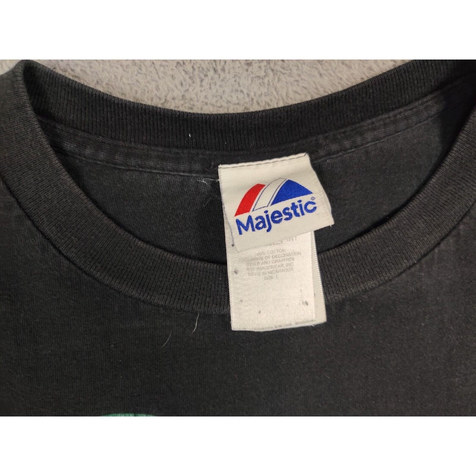 Majestic Oakland Athletics Shirt Adult Mens Large Black Green Logo Size US L / EU 52-54 / 3 - 3 Thumbnail