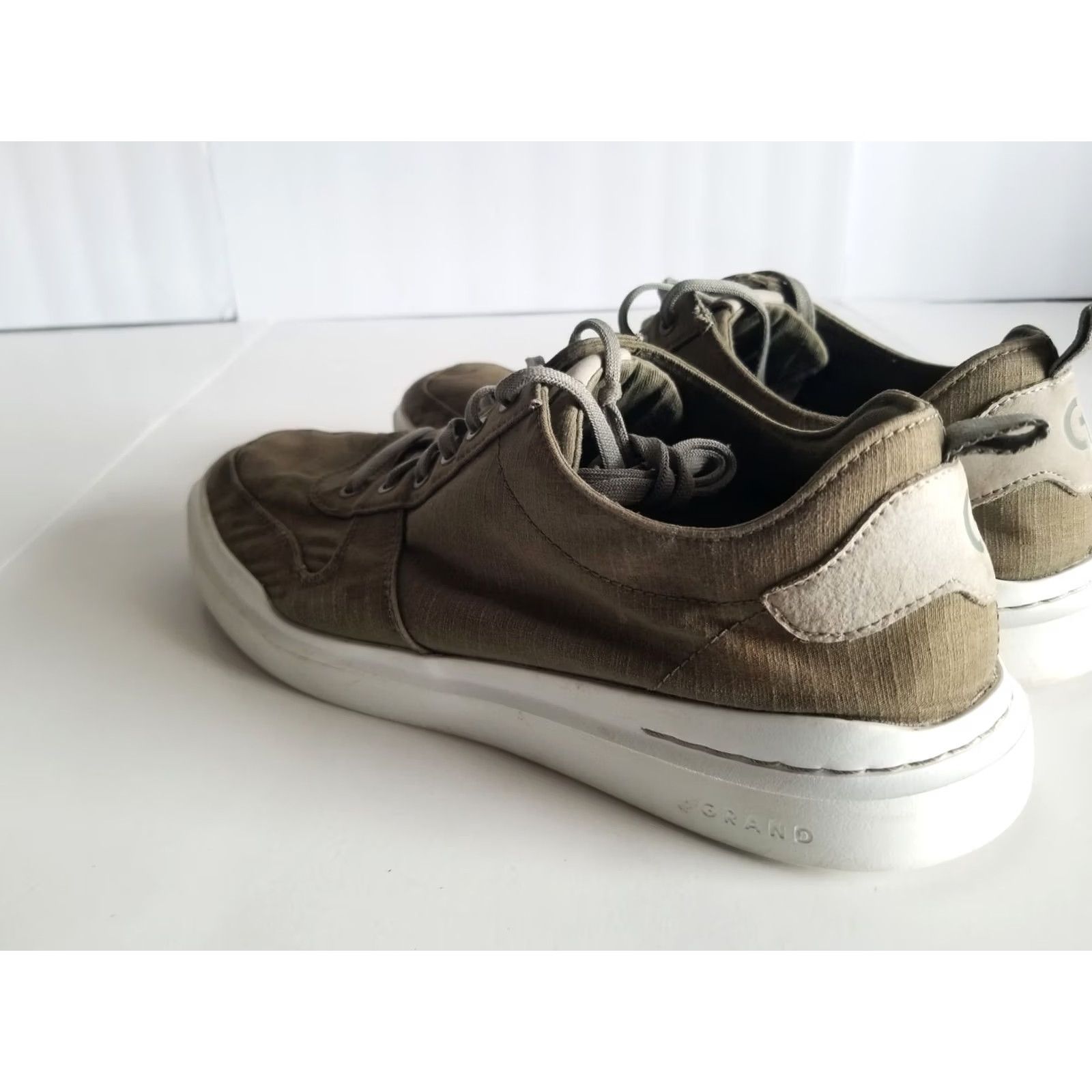 Cole Haan Cole Haan Mens Sneaker Green Olive White Size 11 GrandPro Rally Canvas Court Size US 11 / EU 44 - 4 Thumbnail