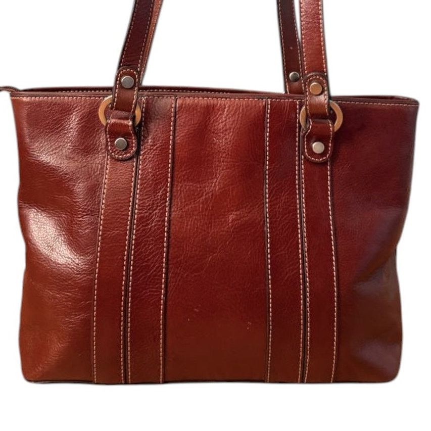 Etienne Aigner Etienne Aigner Vintage Brown Leather Bag Size ONE SIZE - 4 Thumbnail