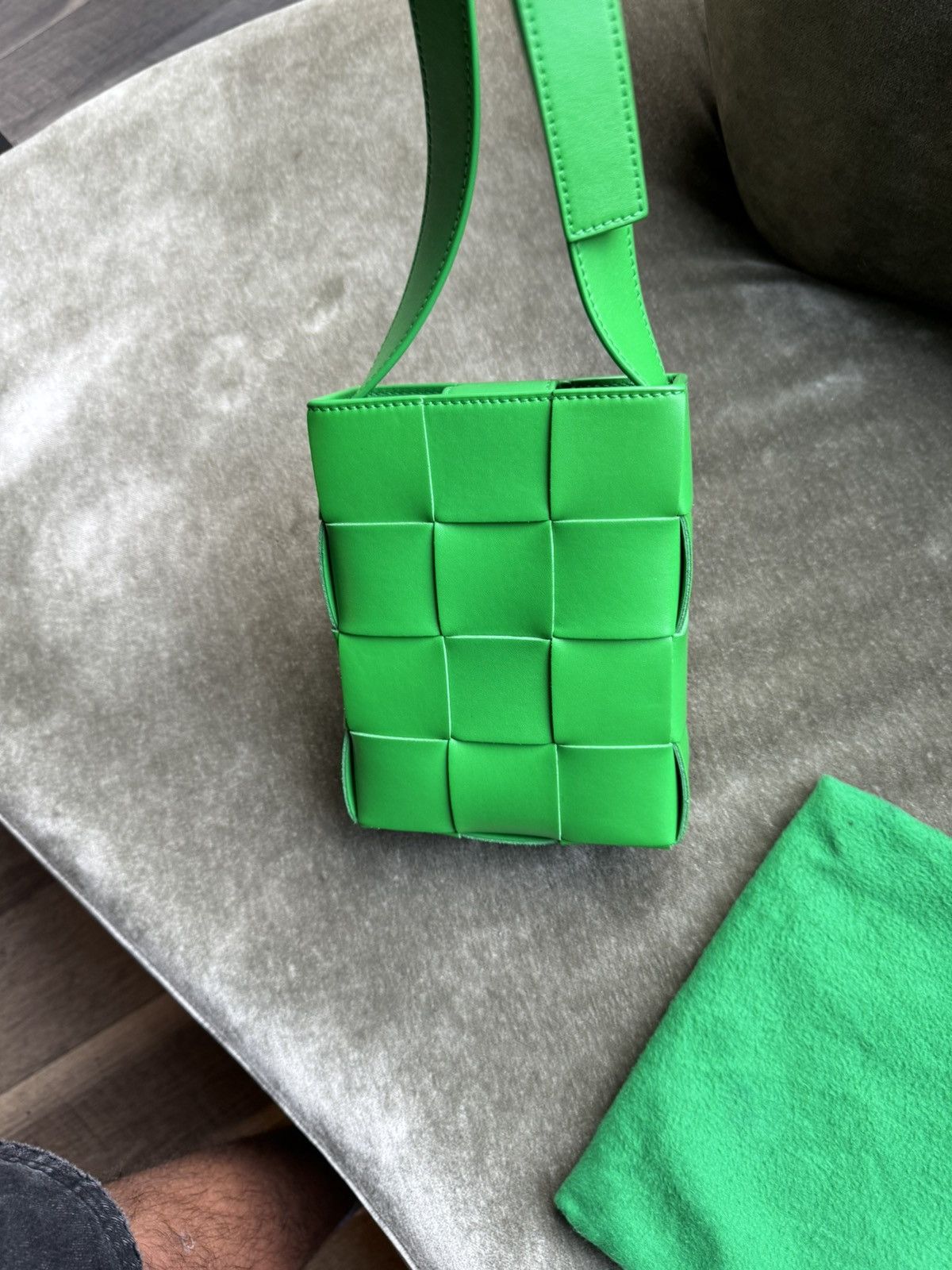 Bottega Veneta Bottega veneta Mini Cassette Crossbody Bag Green Size ONE SIZE - 11 Thumbnail