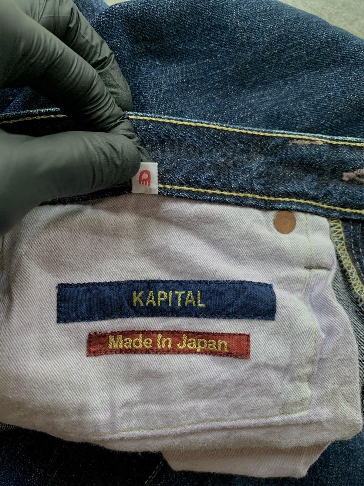 Kapital FREE TAX! Cropped Raw Hemmed Denim Jeans Size US 31 - 13 Thumbnail