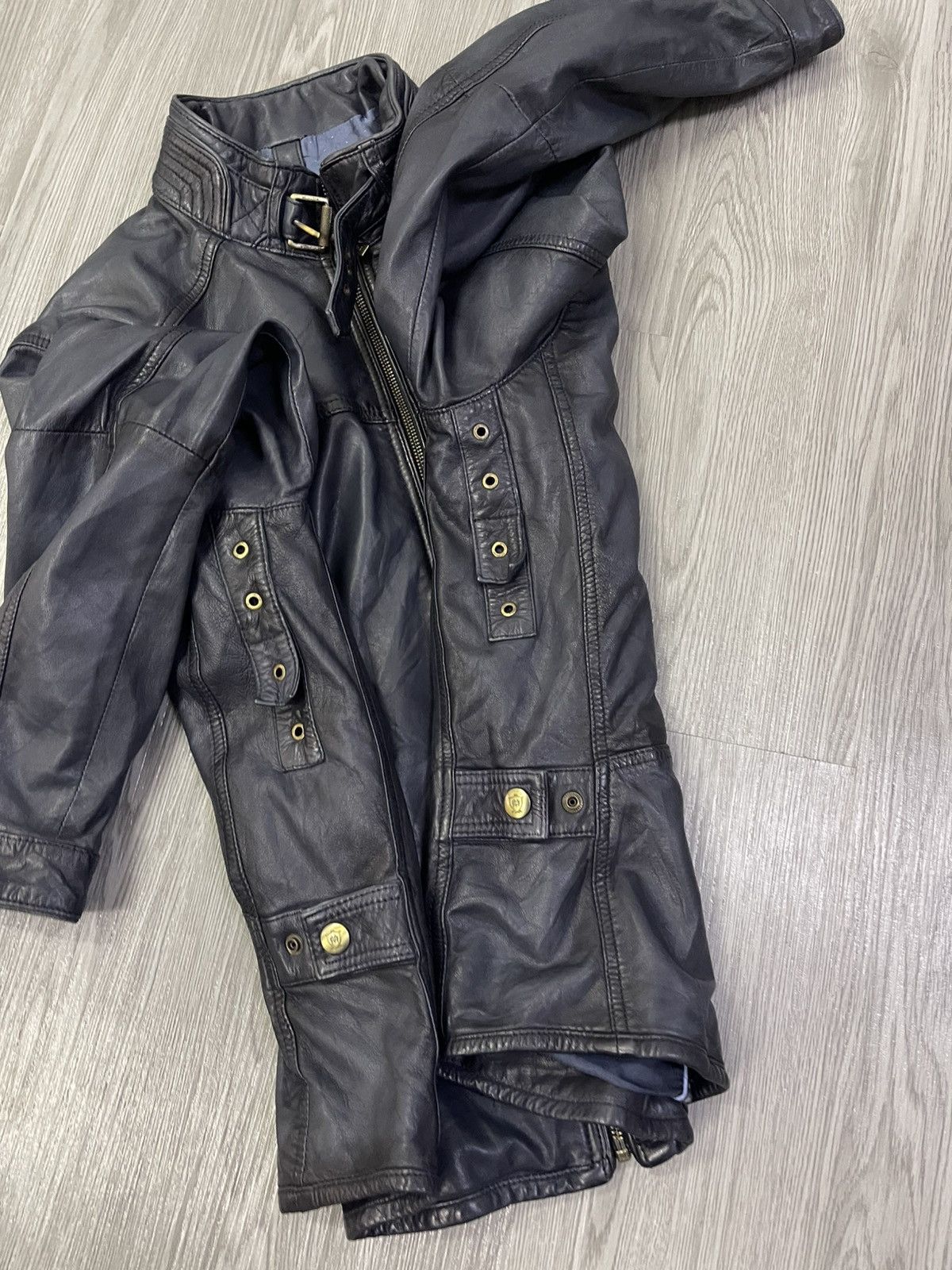 Massimo Dutti Leather Sheep Skin Bikers Jacket Size US M / EU 48-50 / 2 - 12 Thumbnail