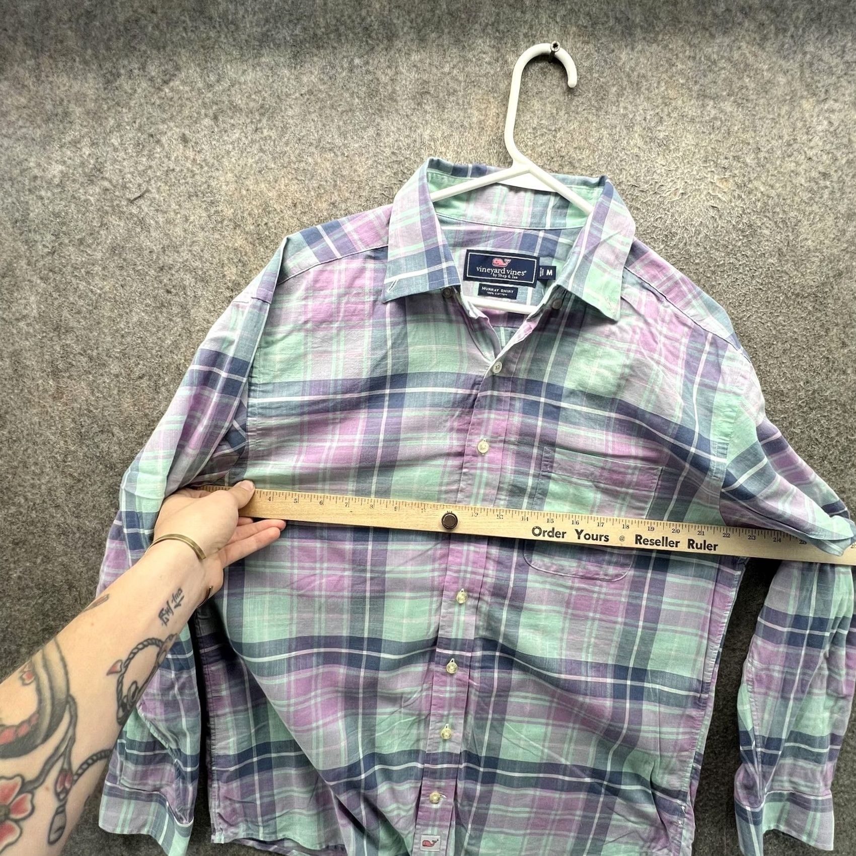 Vineyard Vines VINEYARD VINES Shirt Mens M Plaid Murray Long Sleeve Button Front Size US M / EU 48-50 / 2 - 6 Thumbnail