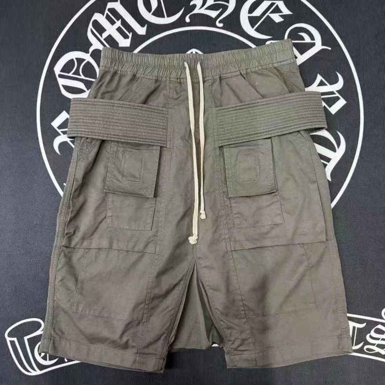 Rick Owens Rick Owens size M RO Double Ring Military Green Shorts Size Size 42" / US 20 - 1 Thumbnail