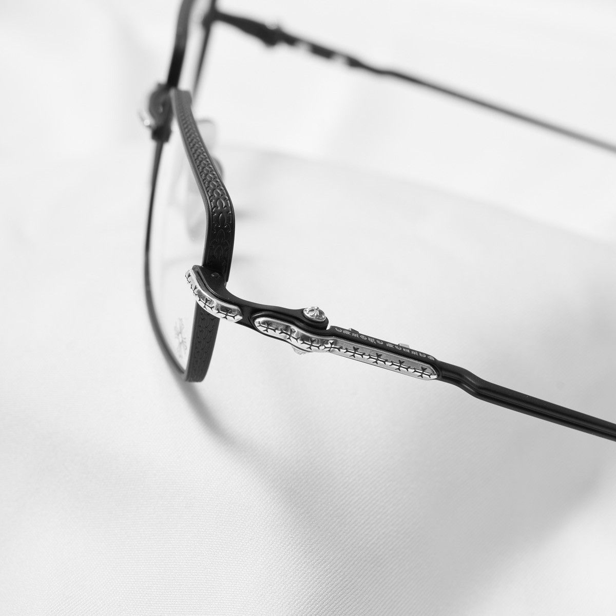 Chrome Hearts CHROME HEARTS BUCKLE RIDER MATTE BLACK GLASSES Size ONE SIZE - 3 Thumbnail