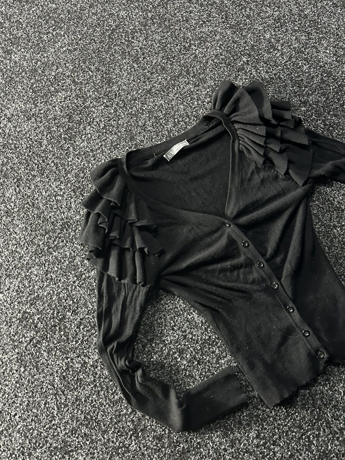 Armani × Vintage 🚨AVANT GARDE ARMANI RARE SWEATER BLOUSES Y2K black Size S / US 4 / IT 40 - 2 Thumbnail