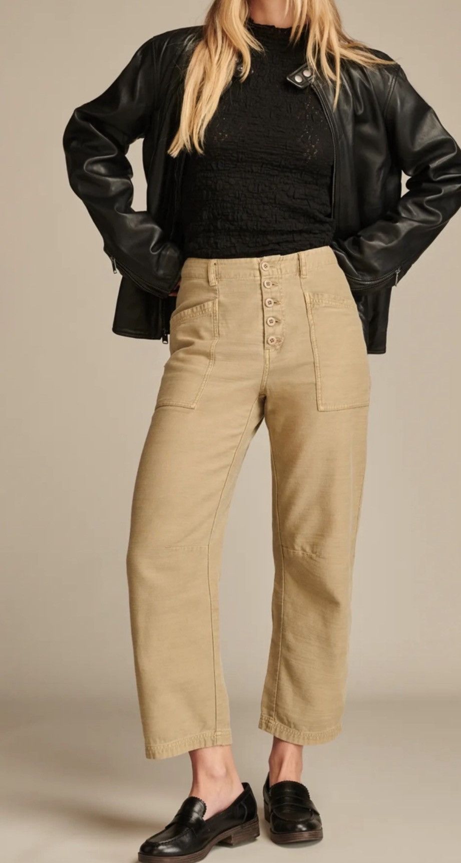 Lucky Brand Lucky Brand Olive High-Rise Pants Size 27" / US 4 / IT 40 - 1 Thumbnail