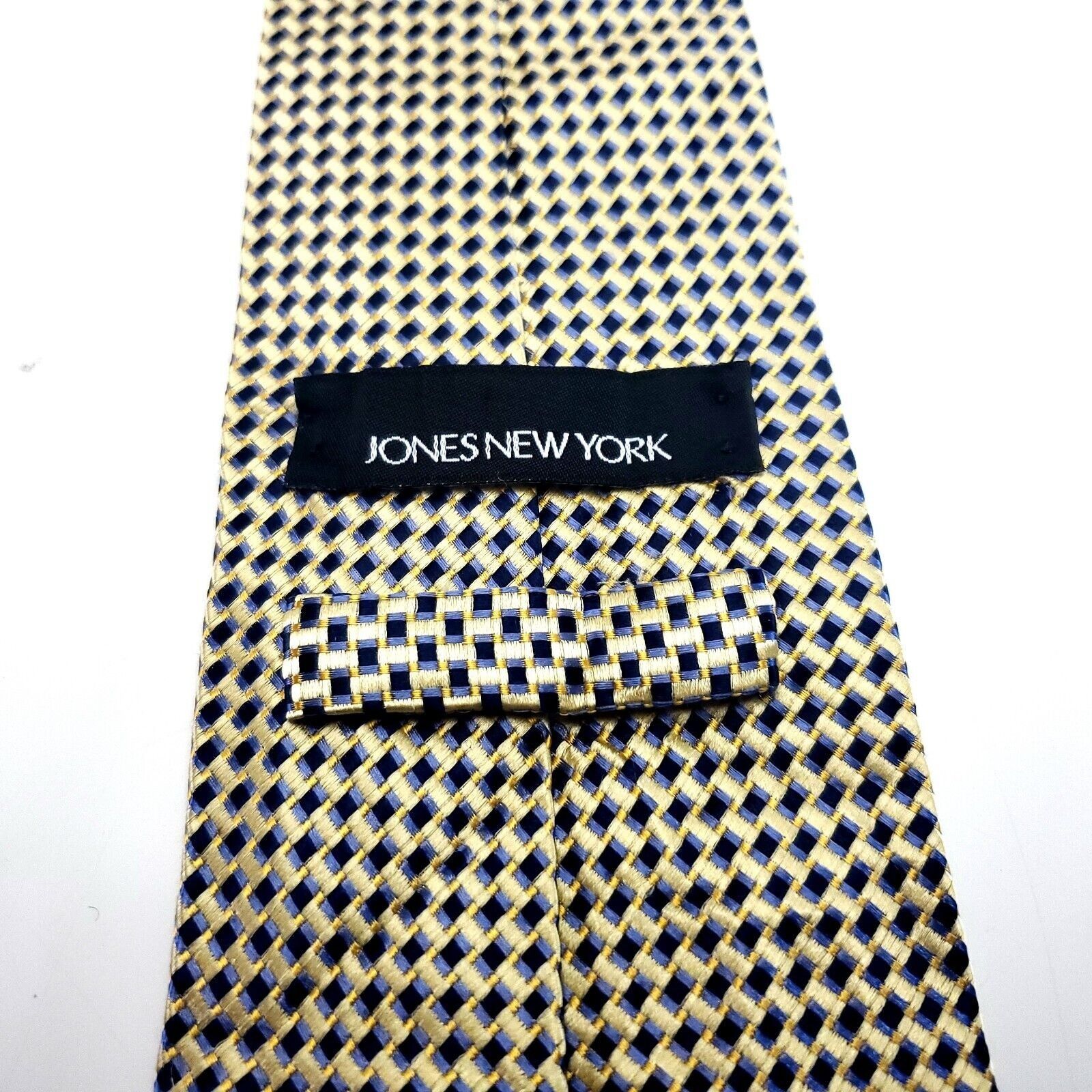 Jones New York Jones New York Beige Silk Tie Woven Micro Check Size ONE SIZE - 4 Thumbnail