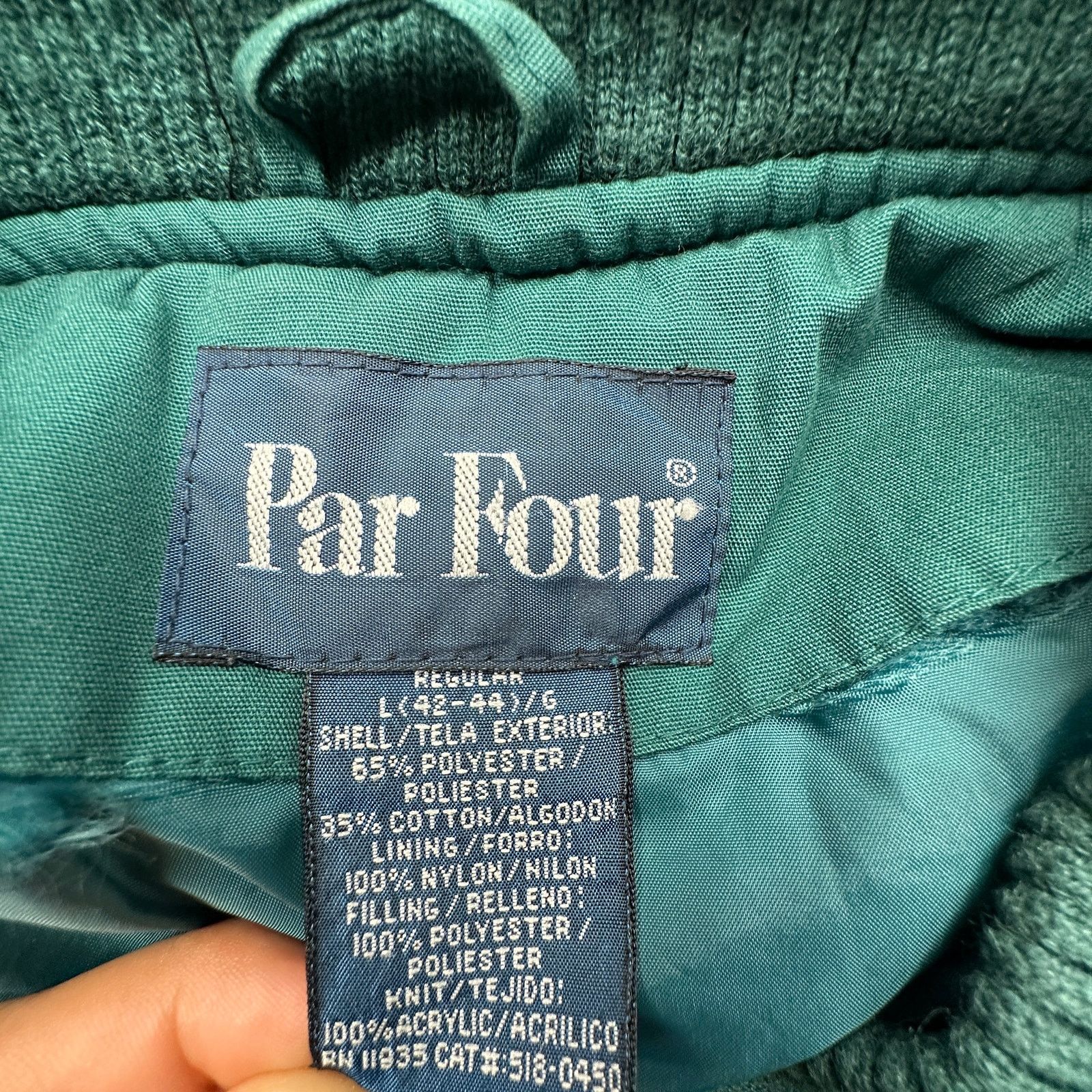 Other Vintage 90s Par Four Bomber Puffer Quilted Jacket Mens Large Size US L / EU 52-54 / 3 - 3 Thumbnail