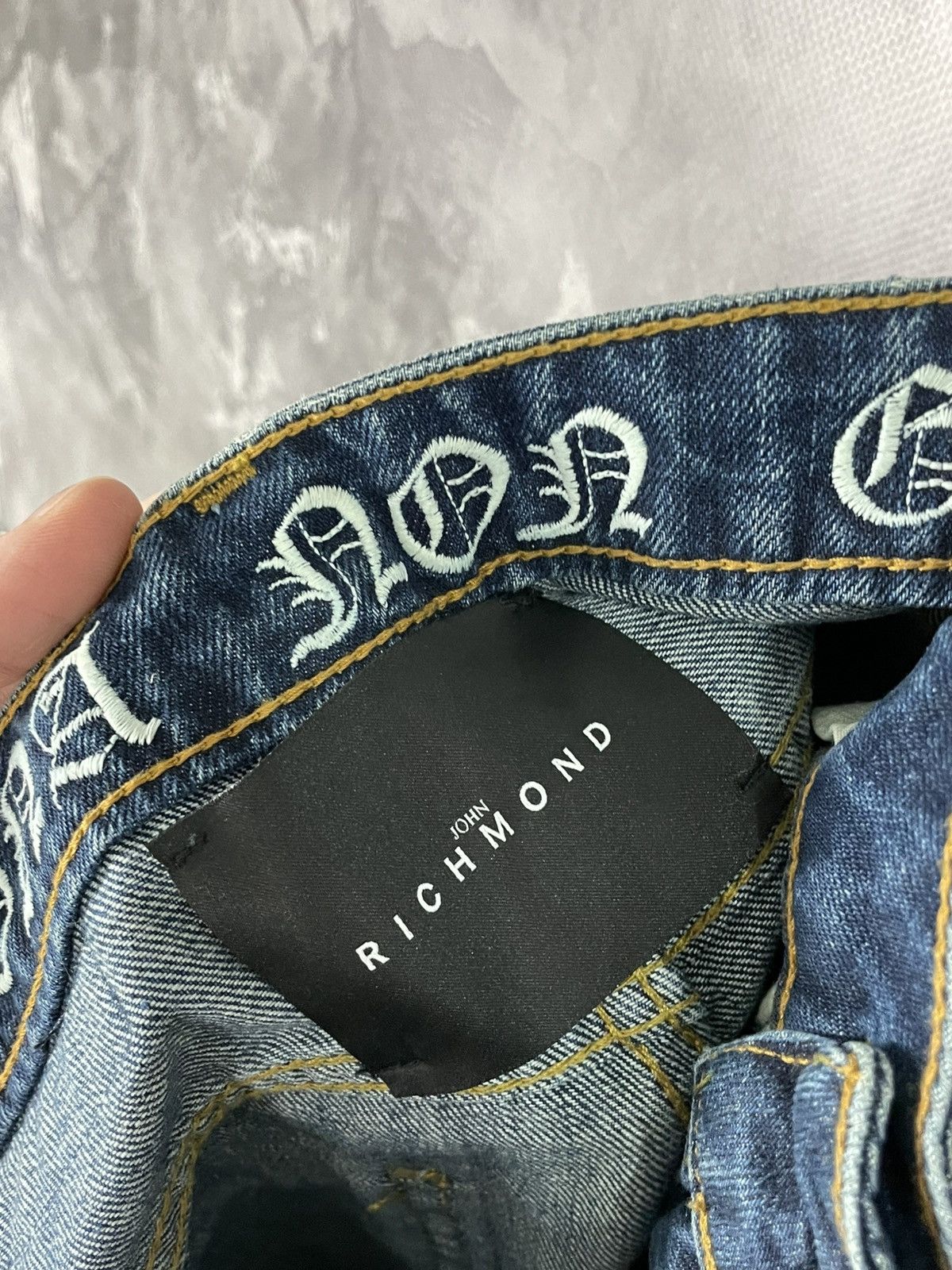 John Richmond × Vintage Vintage John Richmond Y2K Japanese Denim Shorts Size US 29 - 8 Thumbnail