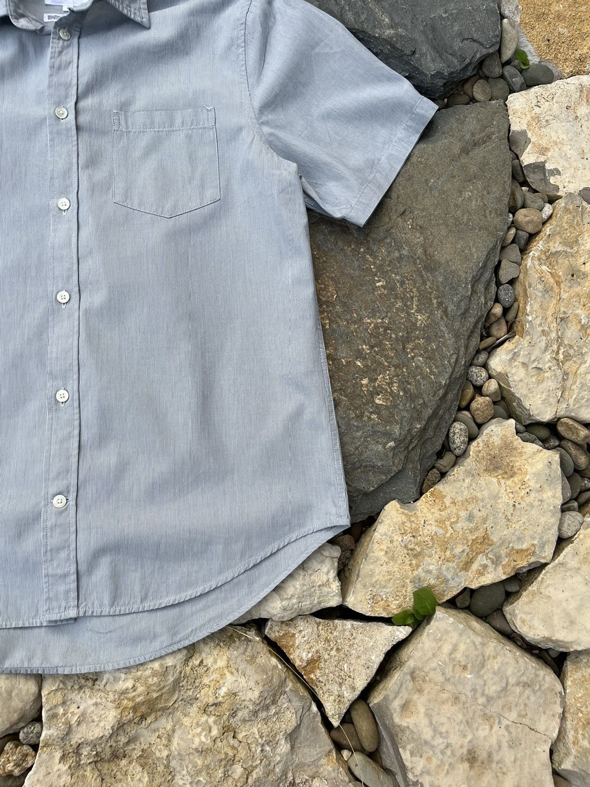 Norse Projects Norse Projects osvald micro stripe ss cotton pocket shirt Size US S / EU 44-46 / 1 - 5 Thumbnail