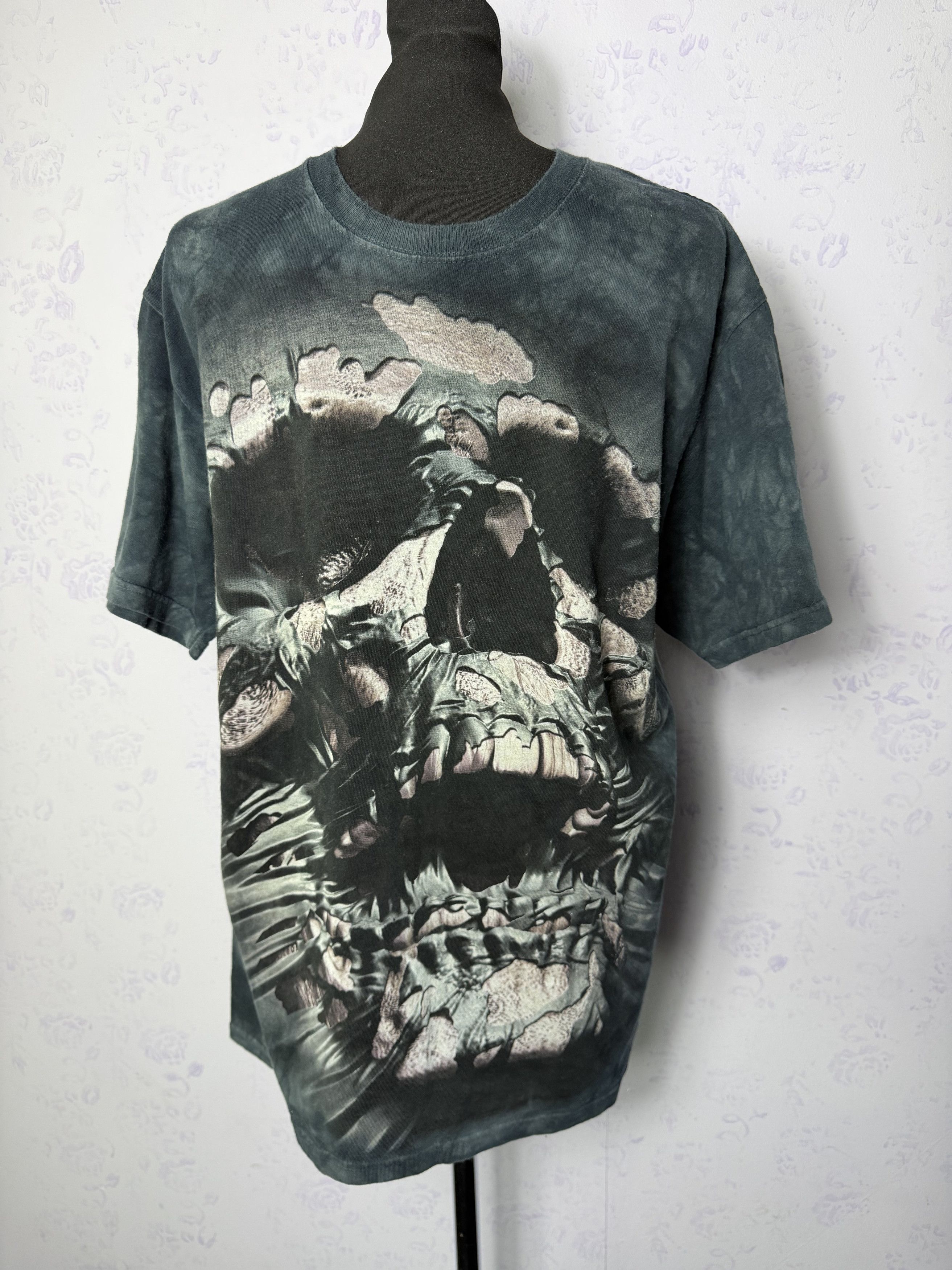 The Mountain The Mountain Skull Graphic Tee Print Washed Tie Dye M Size US M / EU 48-50 / 2 - 1 Thumbnail