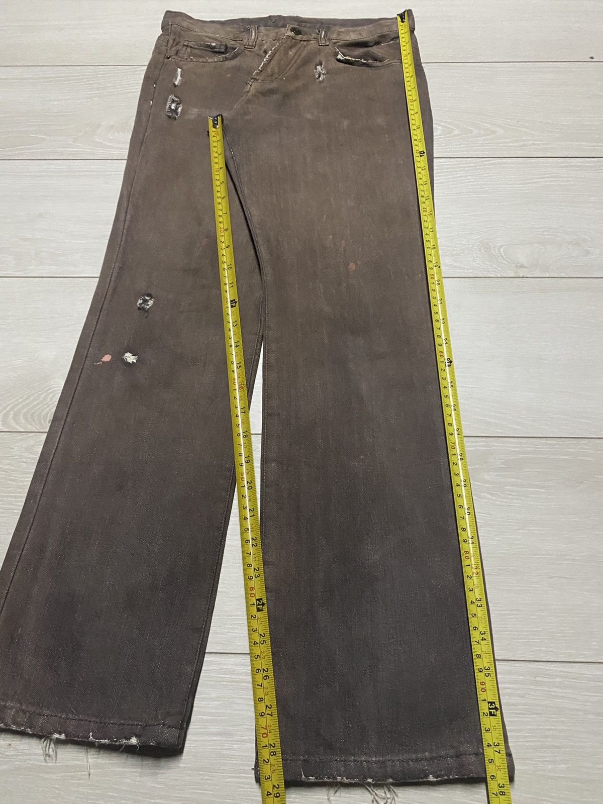 Japanese Brand Vintage Japanese Brand Distressed SLim Fit Streetwear Jeans Size US 29 - 14 Thumbnail
