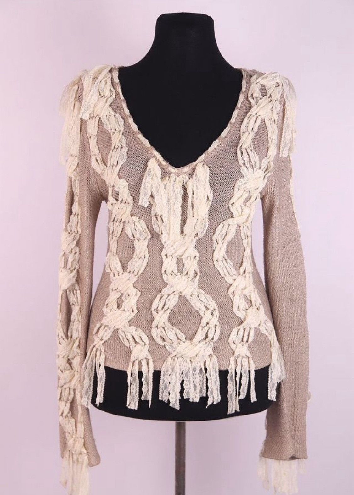 Dior Christian Dior Galliano Pattern Western Detail Sweater Size S / US 4 / IT 40 - 1 Thumbnail