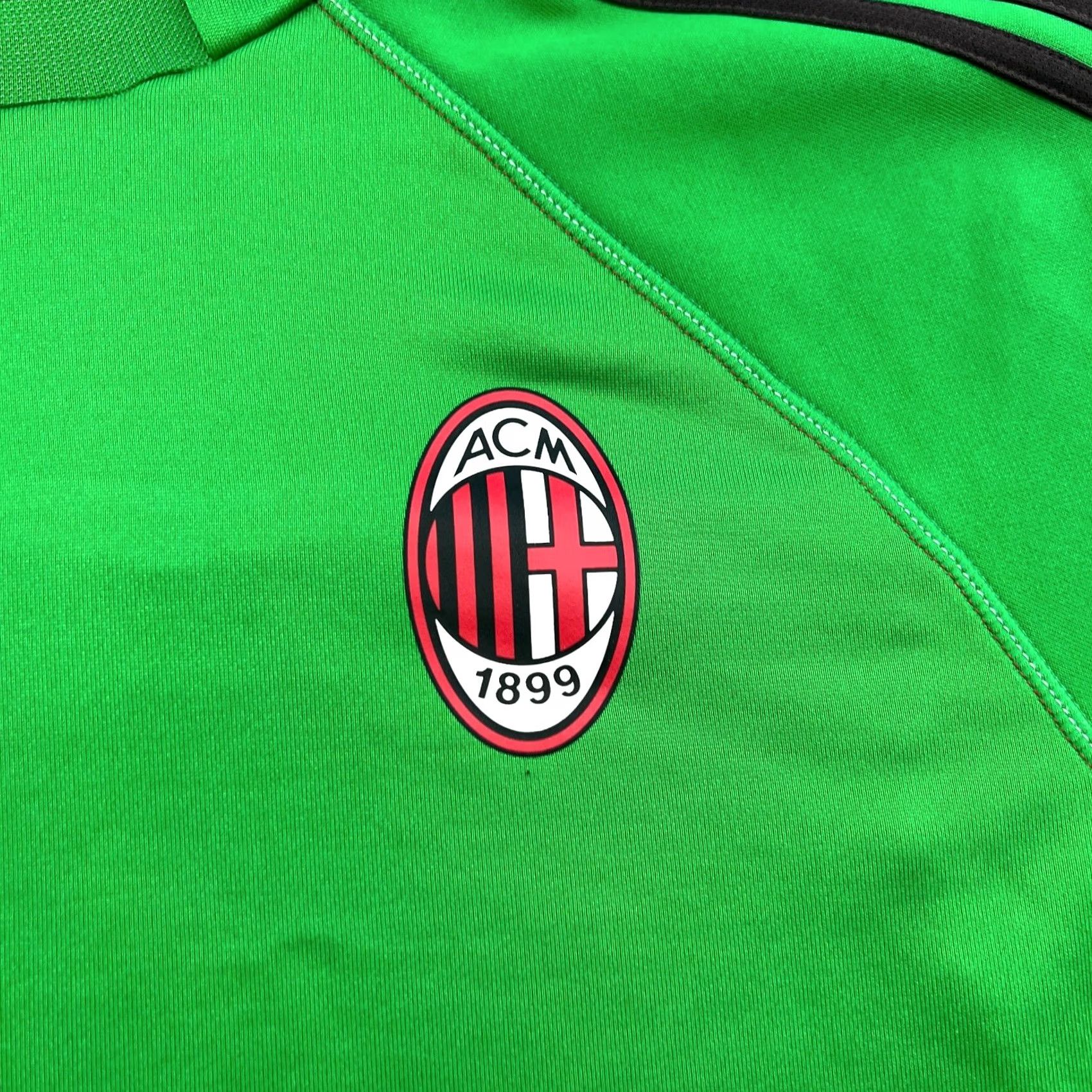 Adidas AC Milan 2013 2014 Training Top Mens Sz M Football Drill Champions League Adidas Shirt Long Sleeve Pullover Quick Dry Green Size US M / EU 48-50 / 2 - 5 Thumbnail