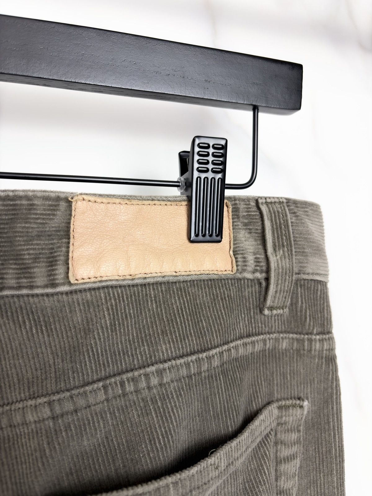 Gucci Gucci Tom Ford Leather Patch Bootcut Corduroy Jeans Olive Size US 32 / EU 48 - 6 Thumbnail