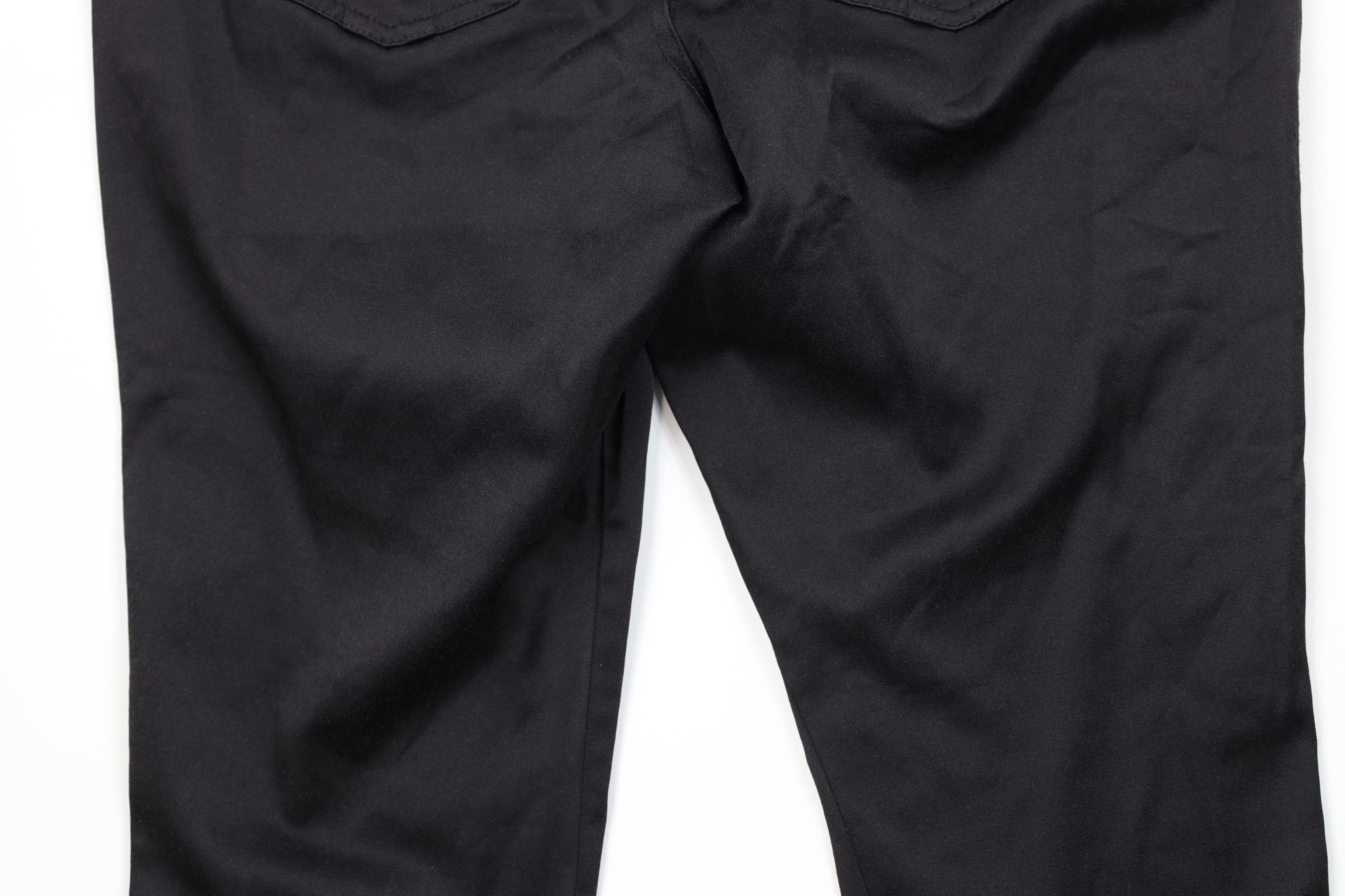 Vintage 90s Y2K Tripp NYC Stretch Capris Jeans Pants Black