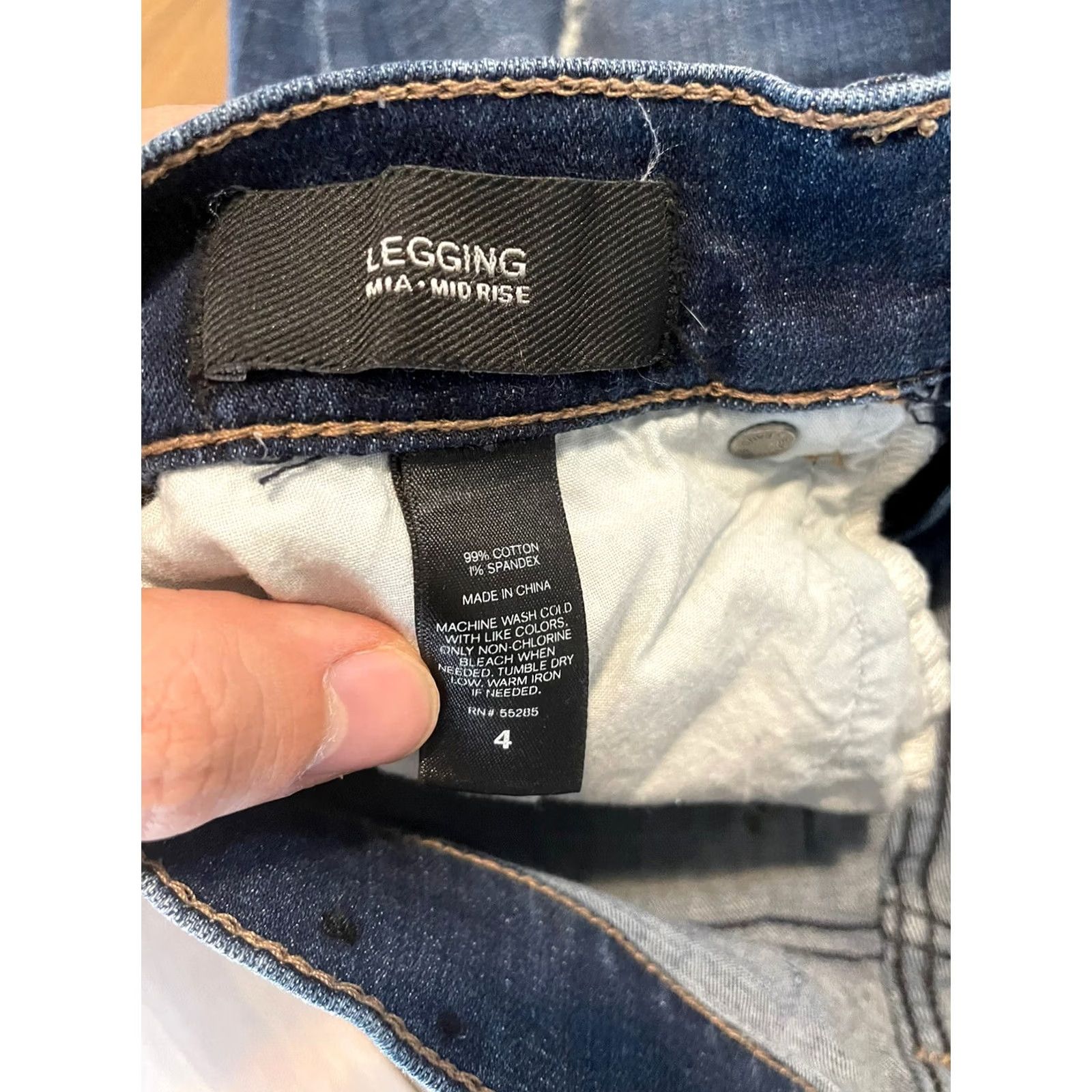 Express Express Jeans Womens 4 28x25 Mia Mid Rise Ankle Cuff Distressed Skinny Denim Jeans Size 28" / US 6 / IT 42 - 4 Thumbnail