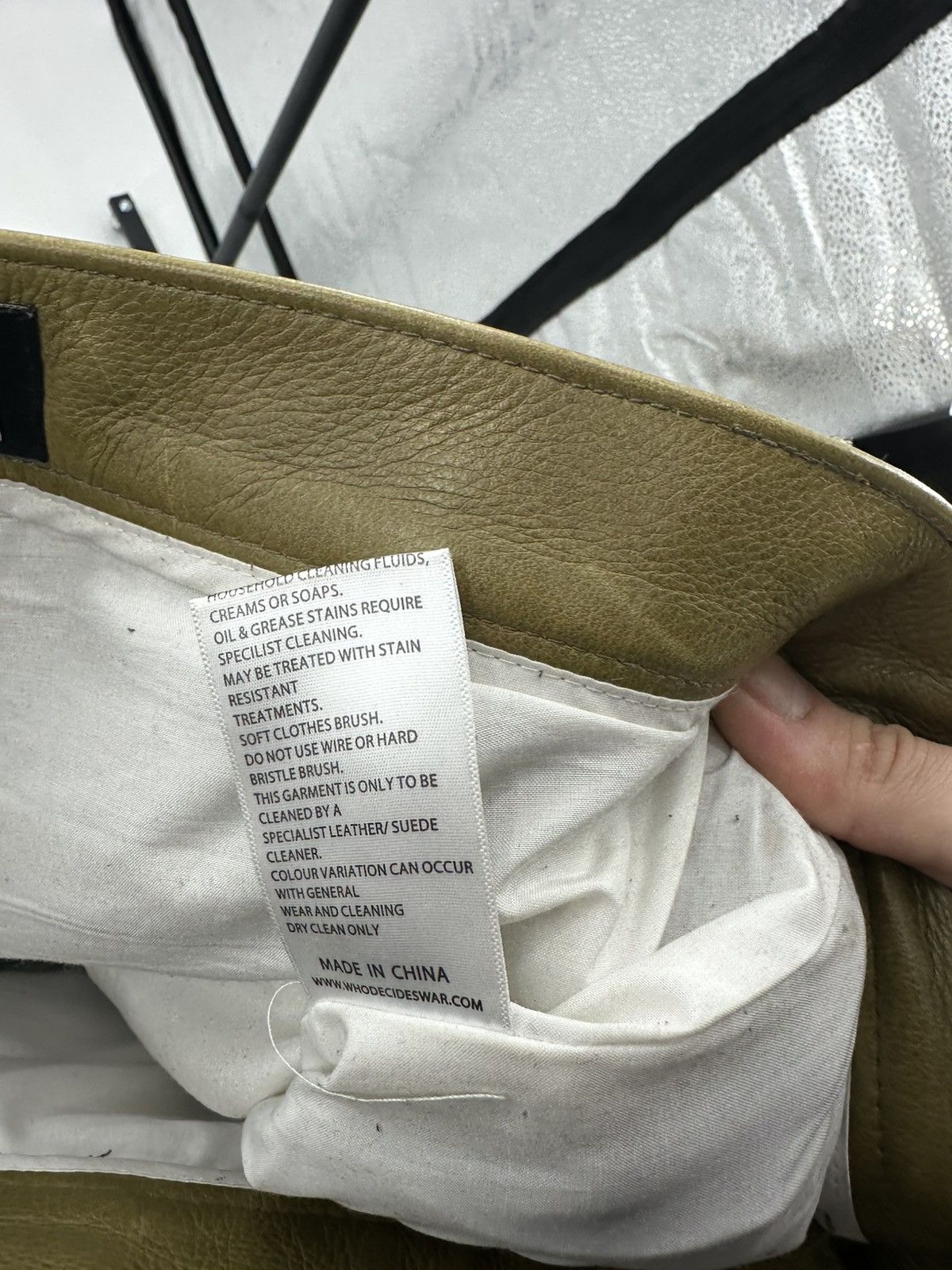 Who Decides War Who decides wore leather biker pants Size US 30 / EU 46 - 16 Thumbnail
