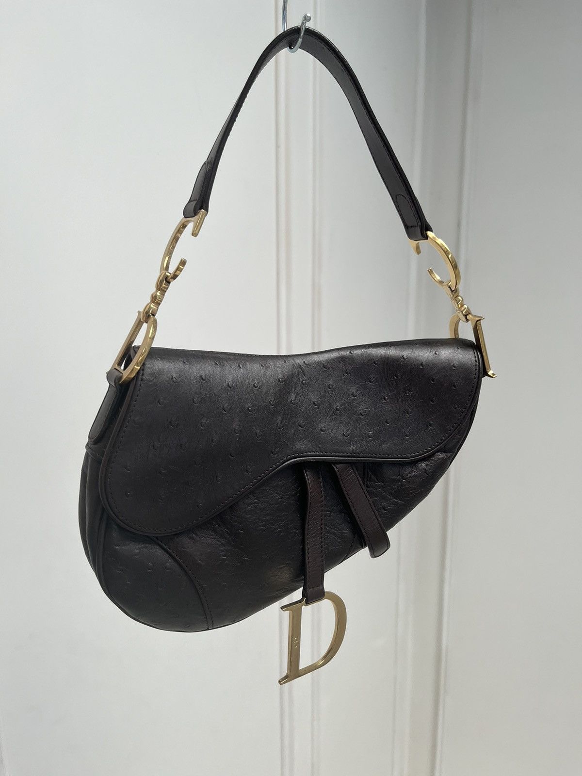 Dior Dior ostrich saddle bag Size ONE SIZE - 1 Thumbnail