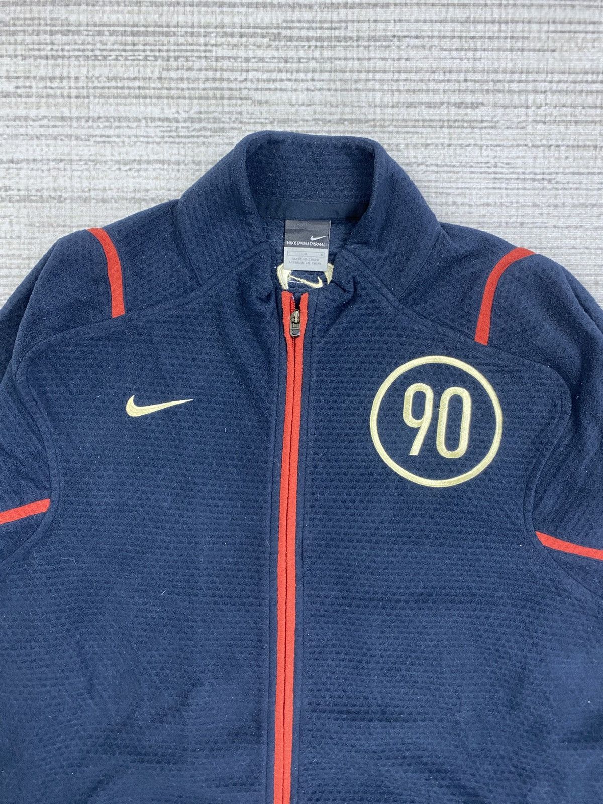 Japanese Brand × Nike × Vintage Vintage Nike 90 Sphere Thermal Embroidery Logo Zipper Jacket Size US M / EU 48-50 / 2 - 5 Thumbnail