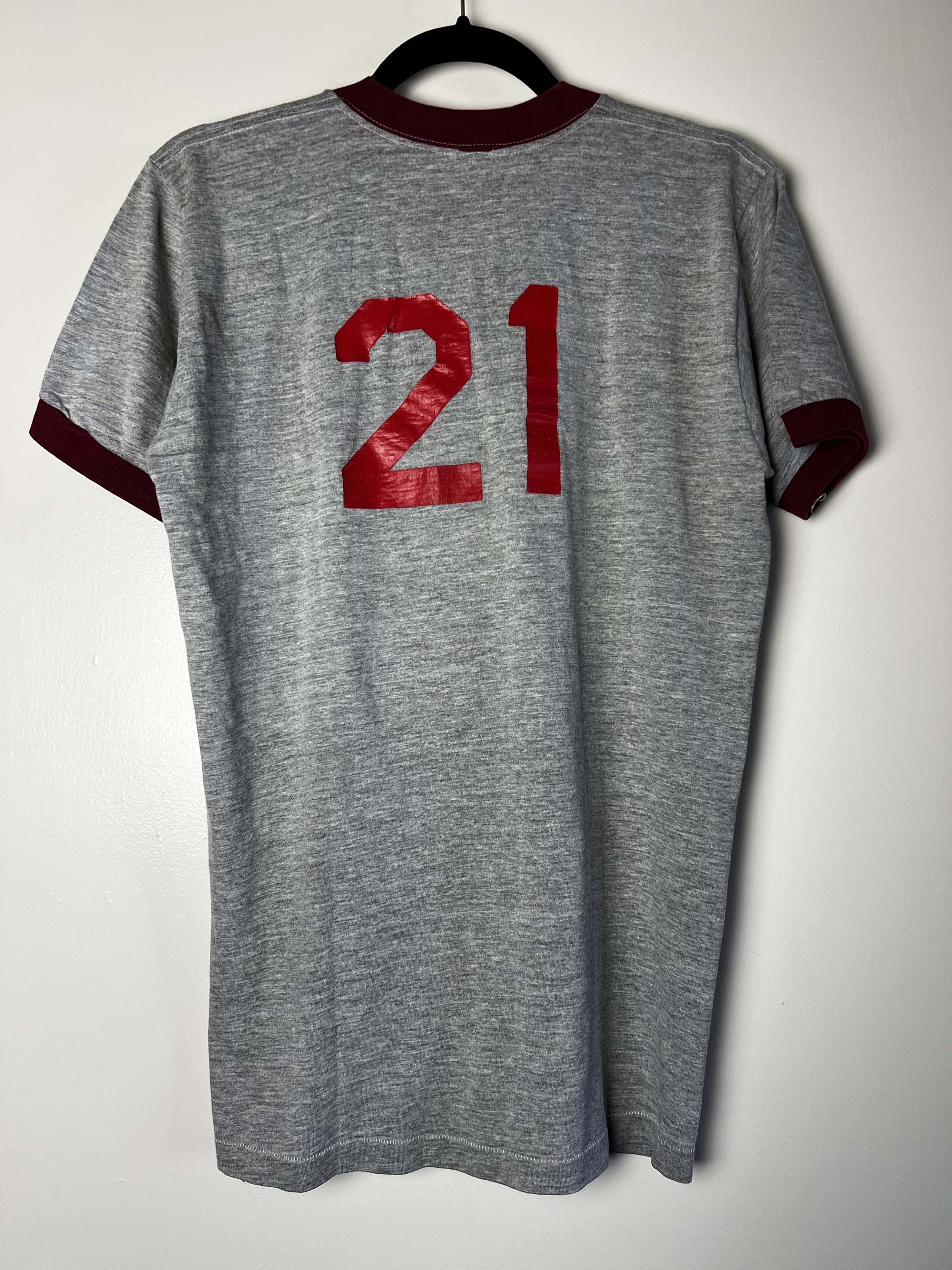 Towncraft Vintage 1960's Towncraft Plus JCPenny Maroon + Gray Ringer Size US L / EU 52-54 / 3 - 9 Thumbnail