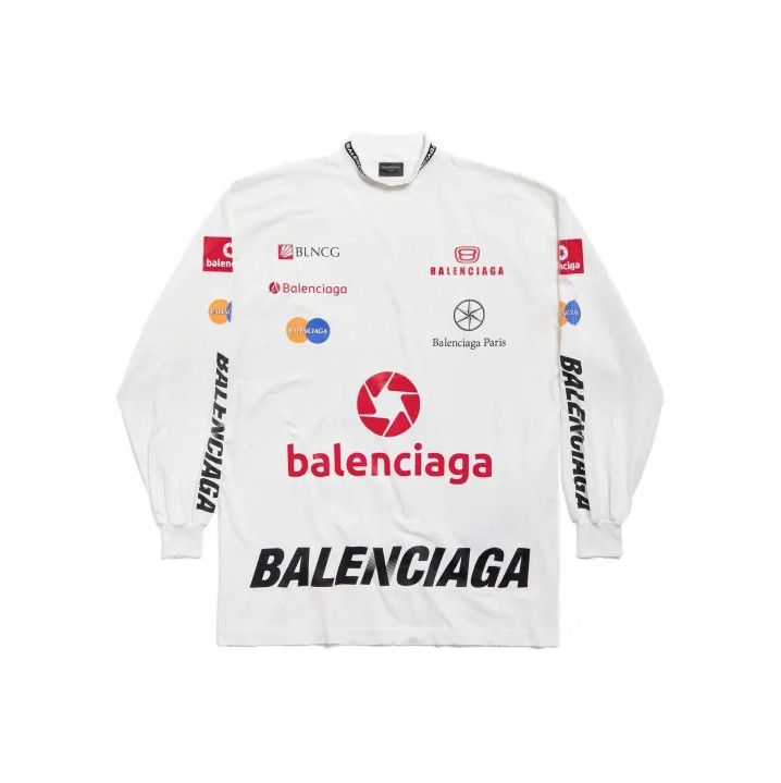 Balenciaga Balenciaga FW23 Logo Print Long Sleeve T-Shirt Size US M / EU 48-50 / 2 - 1 Thumbnail