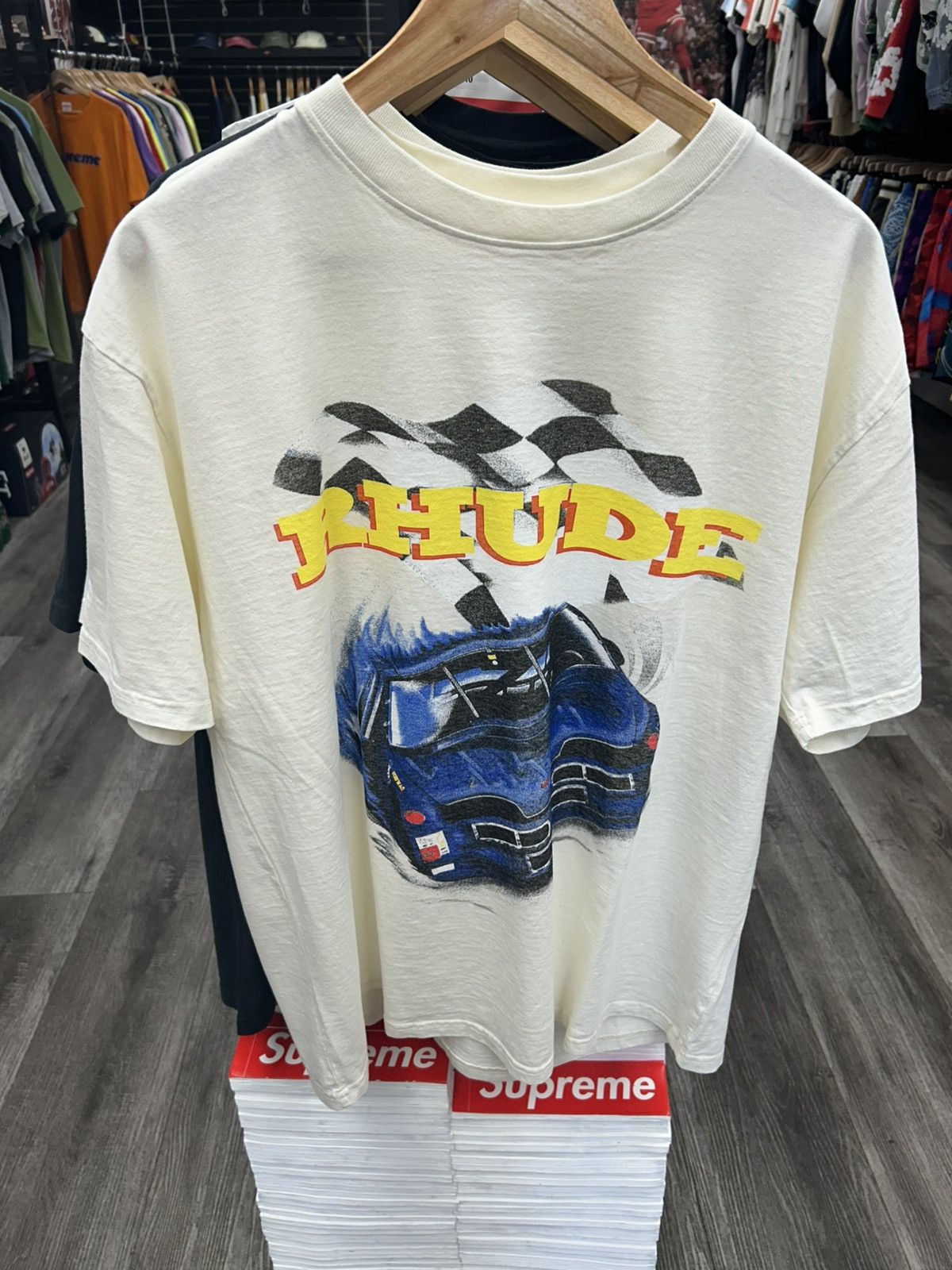 RHUDE Nascar Tシャツ Lサイズ RHUDE Nascar Tシャツ Lサイズ - メルカリ