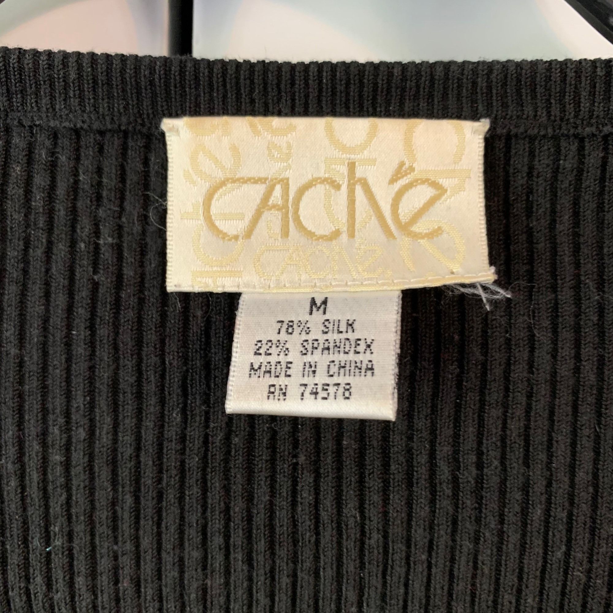 Other Cache Silk Vintage Sweater Bling Double End Zip Up Closure B Size M / US 6-8 / IT 42-44 - 5 Thumbnail
