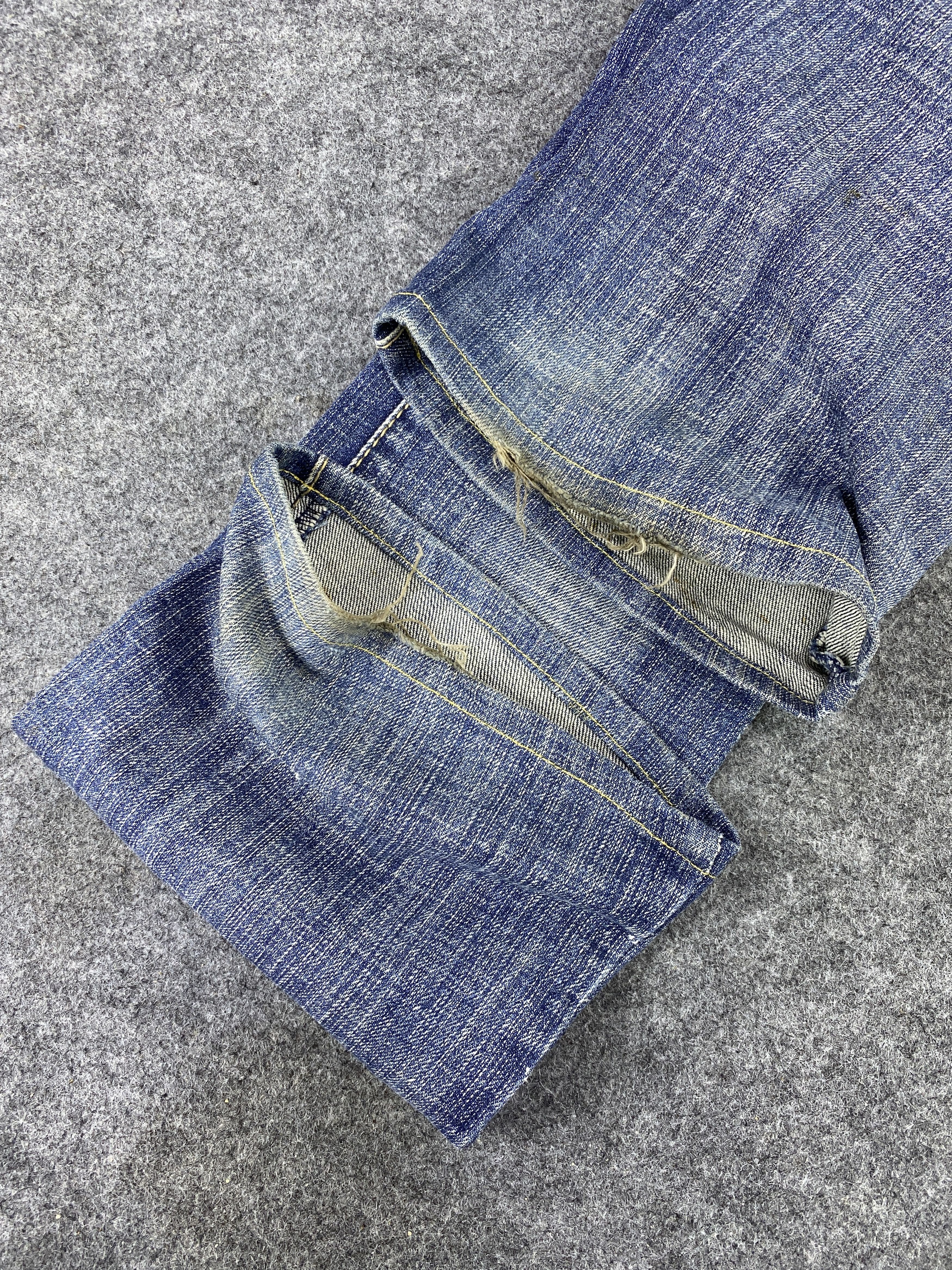 Japanese Brand OO La - La Sasson Blue Wash Flare Jeans - J998 Size 27" / US 4 / IT 40 - 12 Thumbnail