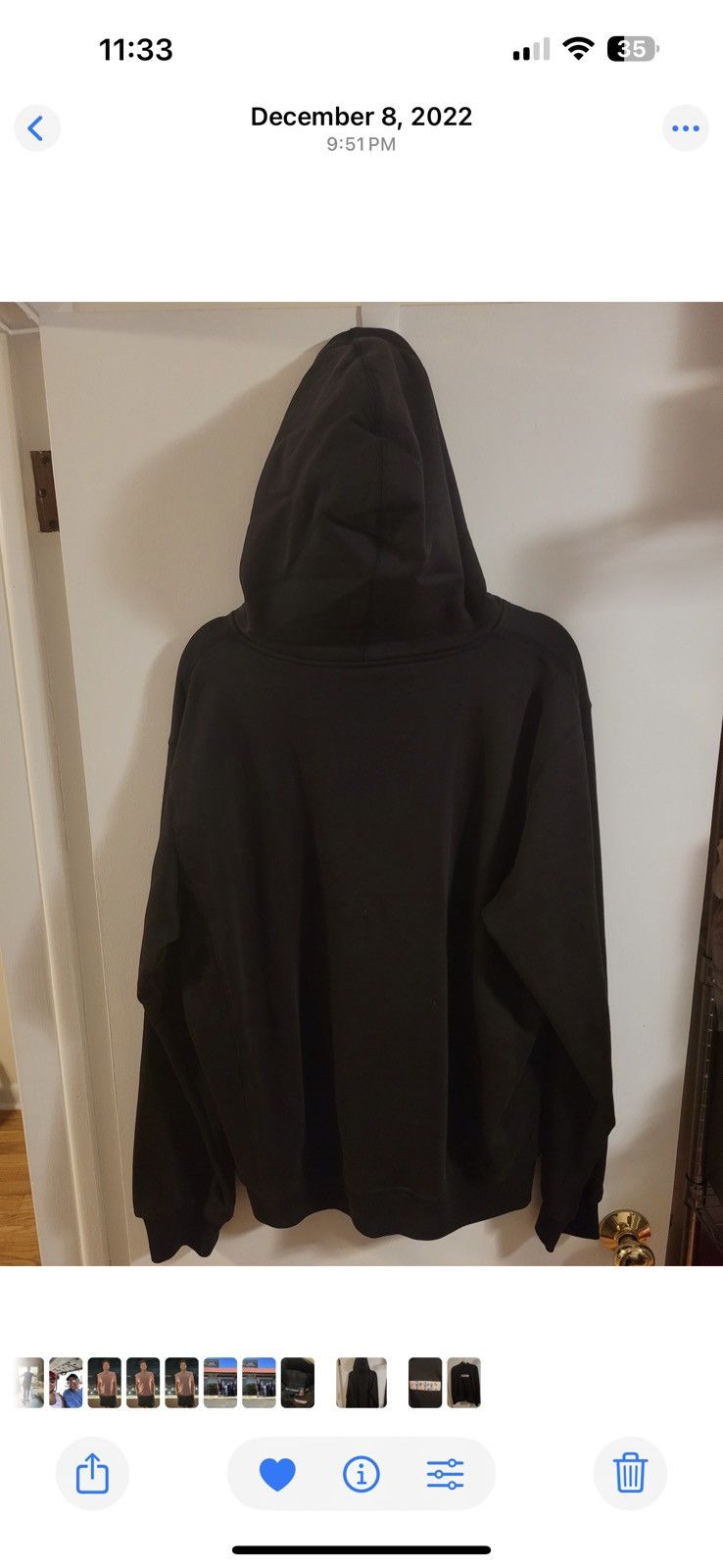 Derschutze Derschutzd Alien Hoodie Seeatshirt Size US XL / EU 56 / 4 - 2 Thumbnail