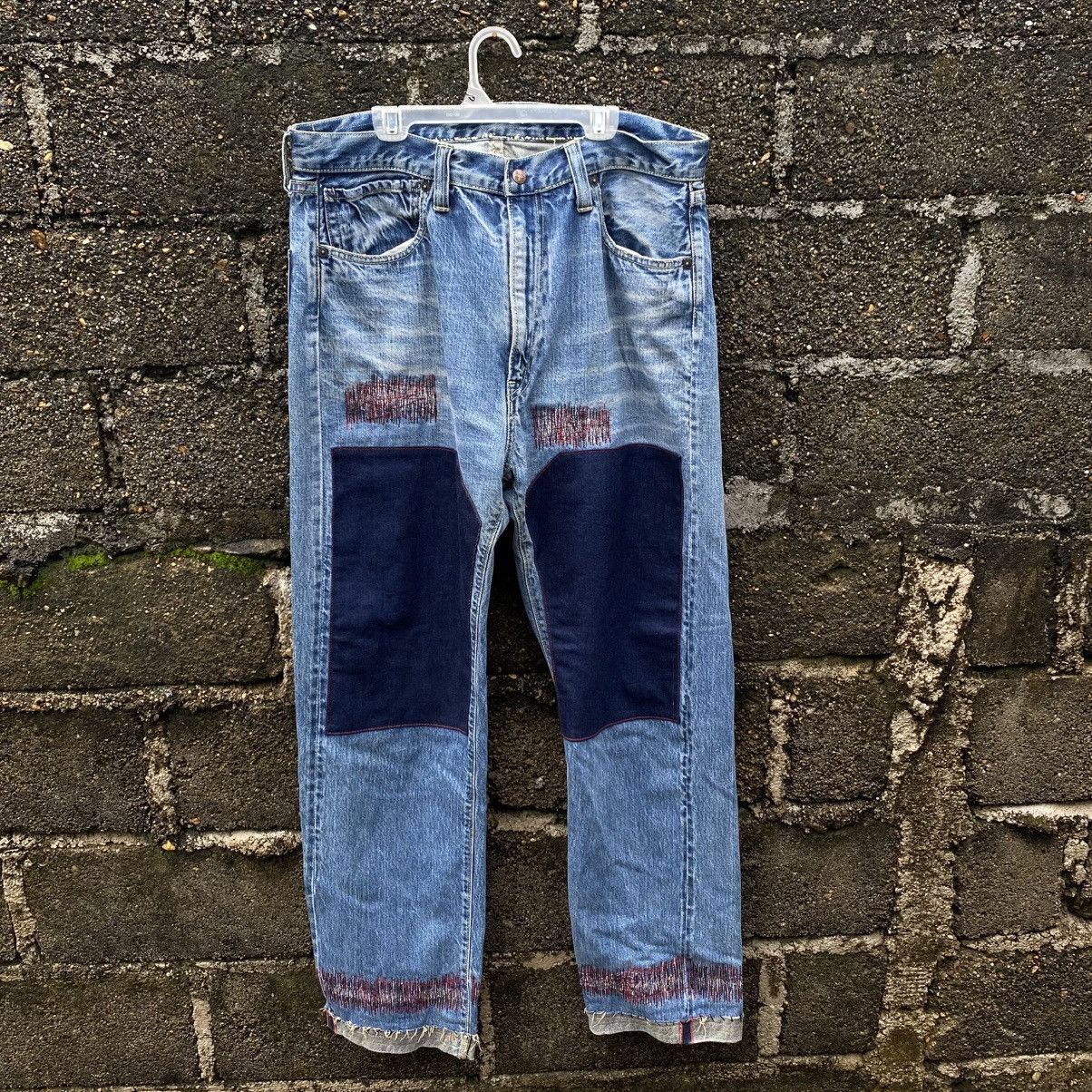 Blue Blue Japan × Japan Blue × Le Grande Bleu (L.G.B.) Vintage Blue Blue H.R Market Selvedge Jeans Blue Colour Size US 36 / EU 52 - 1 Thumbnail