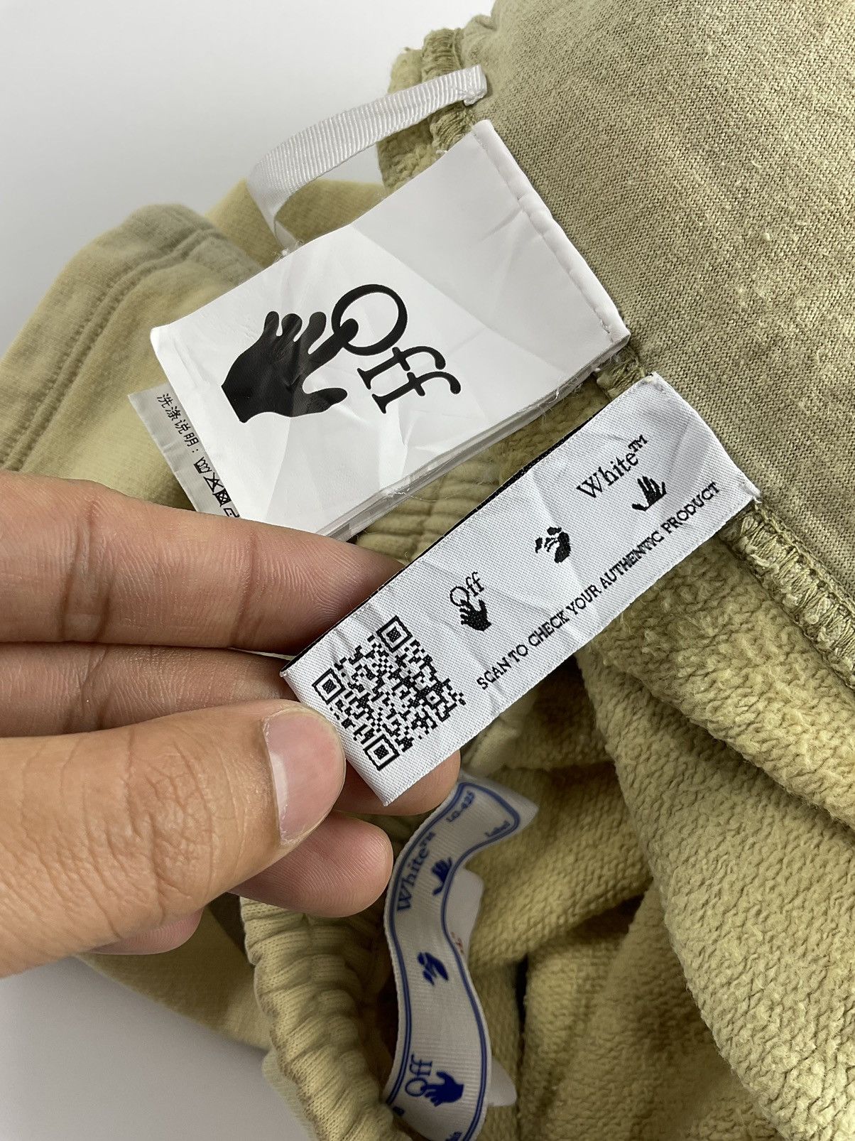 Off-White Off White Diagonal Sweatshort Size US 34 / EU 50 - 10 Thumbnail