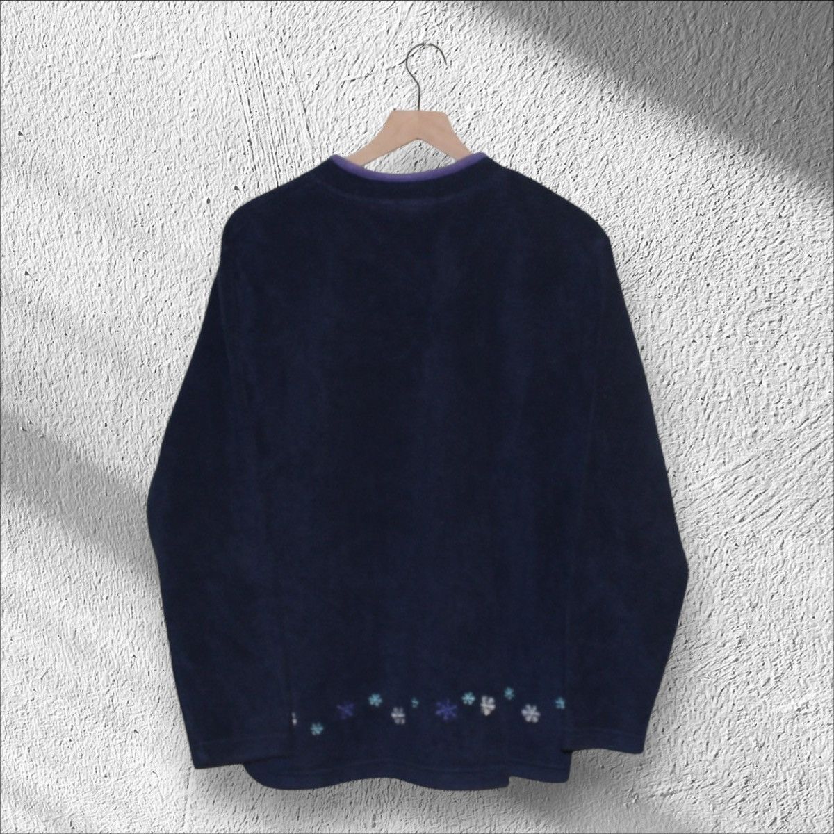 Vintage Vintage Winter Polar Bear Embroidered Fleece Sweatshirt Size XL / US 12-14 / IT 48-50 - 2 Thumbnail