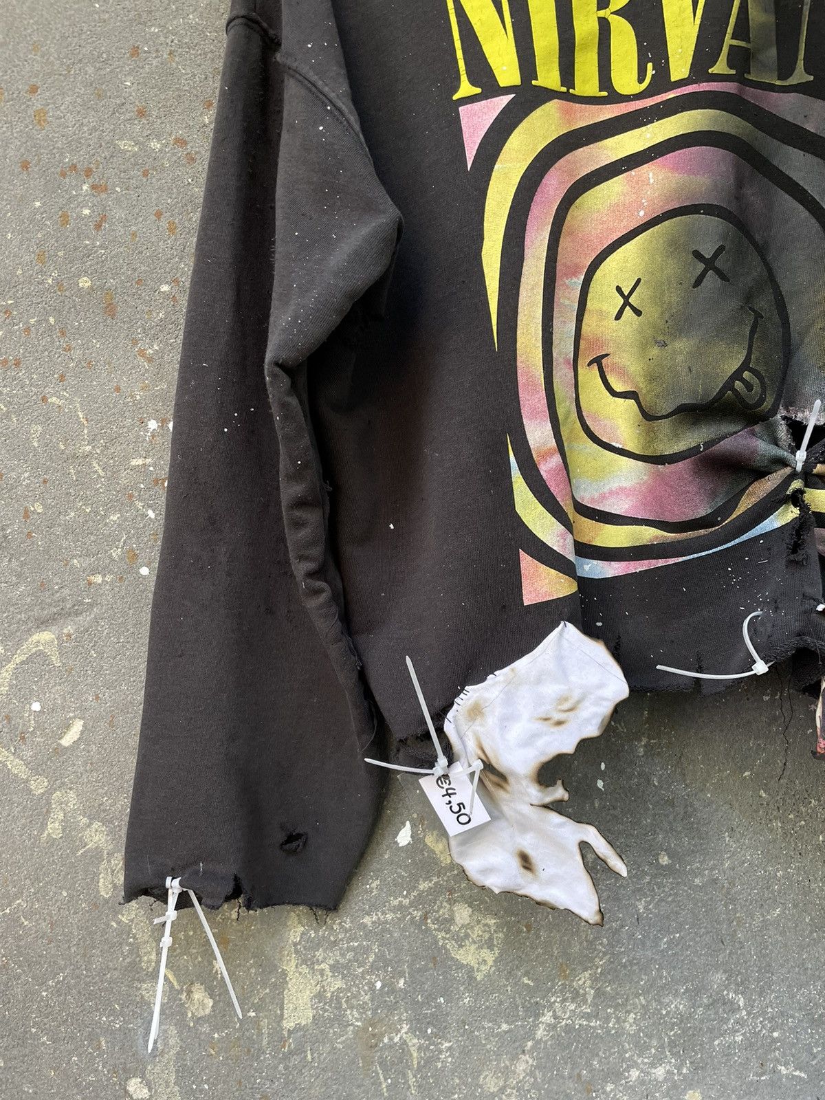 Nirvana Nirvana ☄️Distressed Custom Sweatshirt Sun Faded Retro Style Size US M / EU 48-50 / 2 - 4 Thumbnail