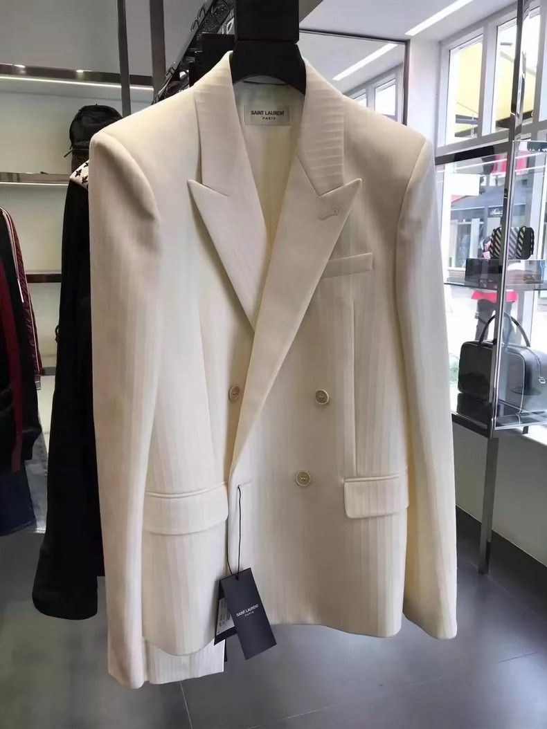 Saint laurent paris Double-breasted blazer 2506-Nextarrow