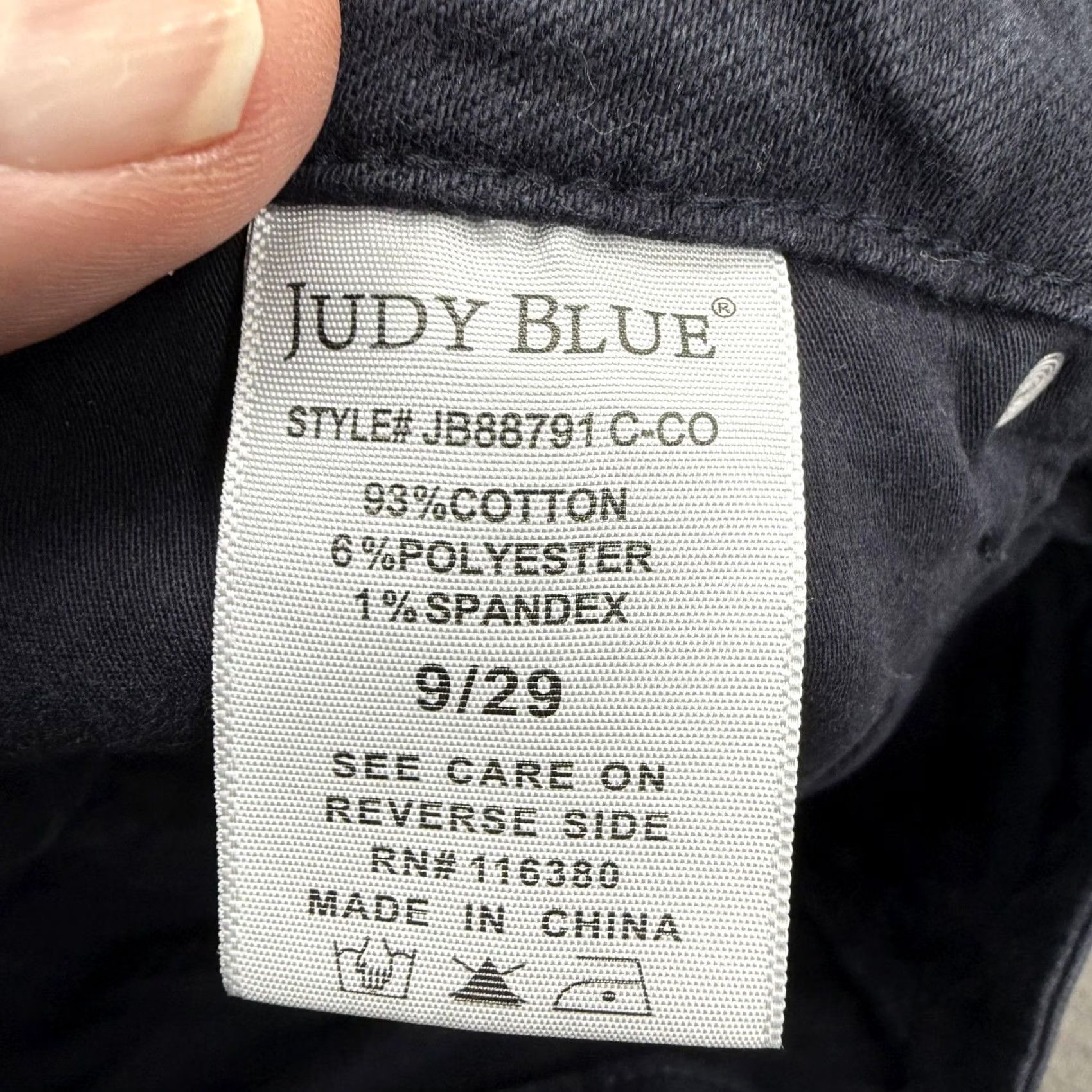 Denime Judy Blue Jeans Womens 9/29 Blue Garment Dyed Mid Rise Skinny Stretch Denim Jeans Women Dark Blue 5-Pocket Size 30" / US 8 / IT 44 - 5 Thumbnail