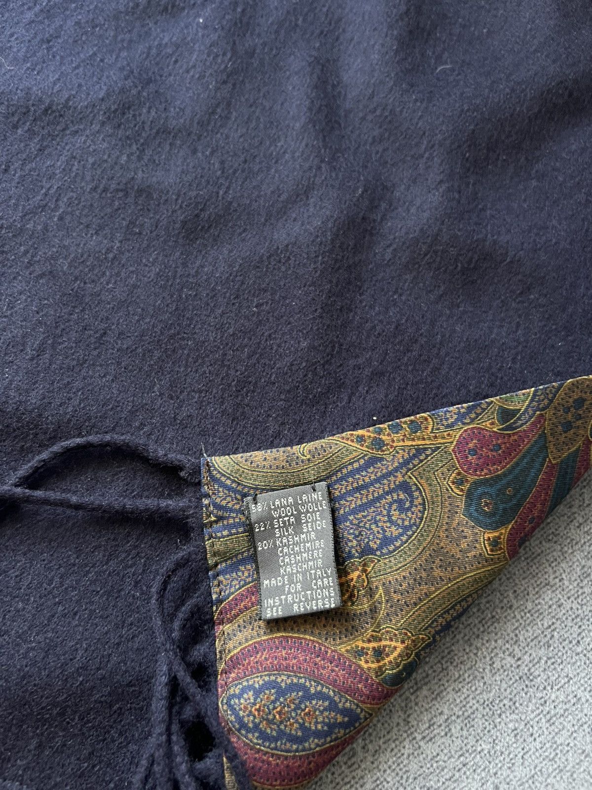 Ermenegildo Zegna Ermenegildo Zegna Blue Scarf Size ONE SIZE - 5 Thumbnail