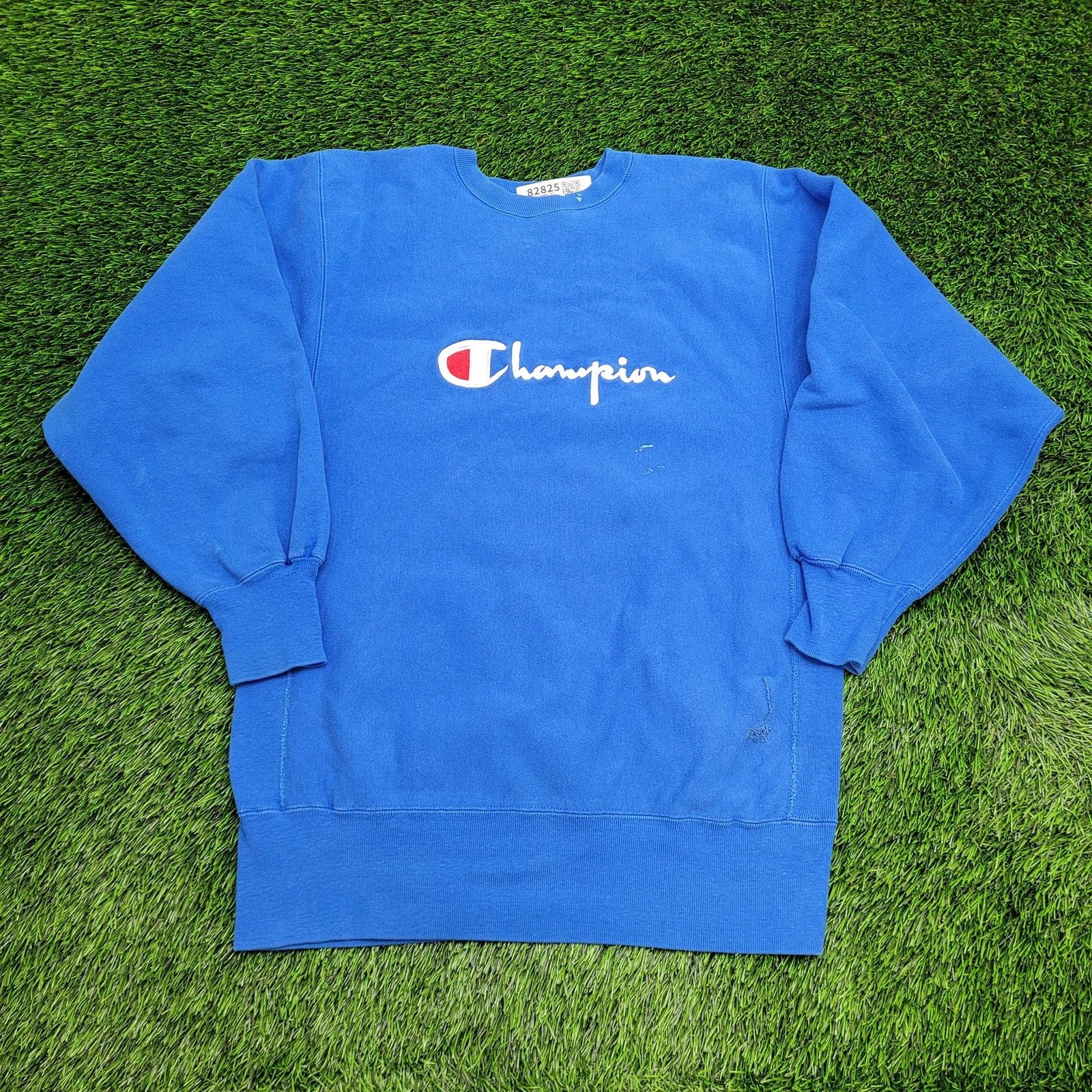 Champion Vintage Champion Sweatshirt L/XL 21x27 Reverse-Weave Script Size US XL / EU 56 / 4 - 1 Thumbnail