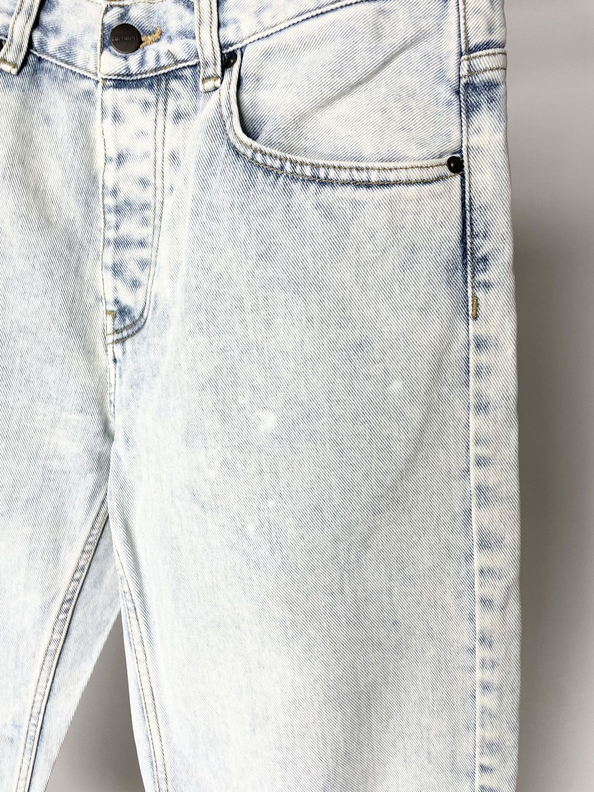Carhartt Carhartt Newel Pant Vintage Light Blue Denim Jeans Size US 30 / EU 46 - 10 Thumbnail