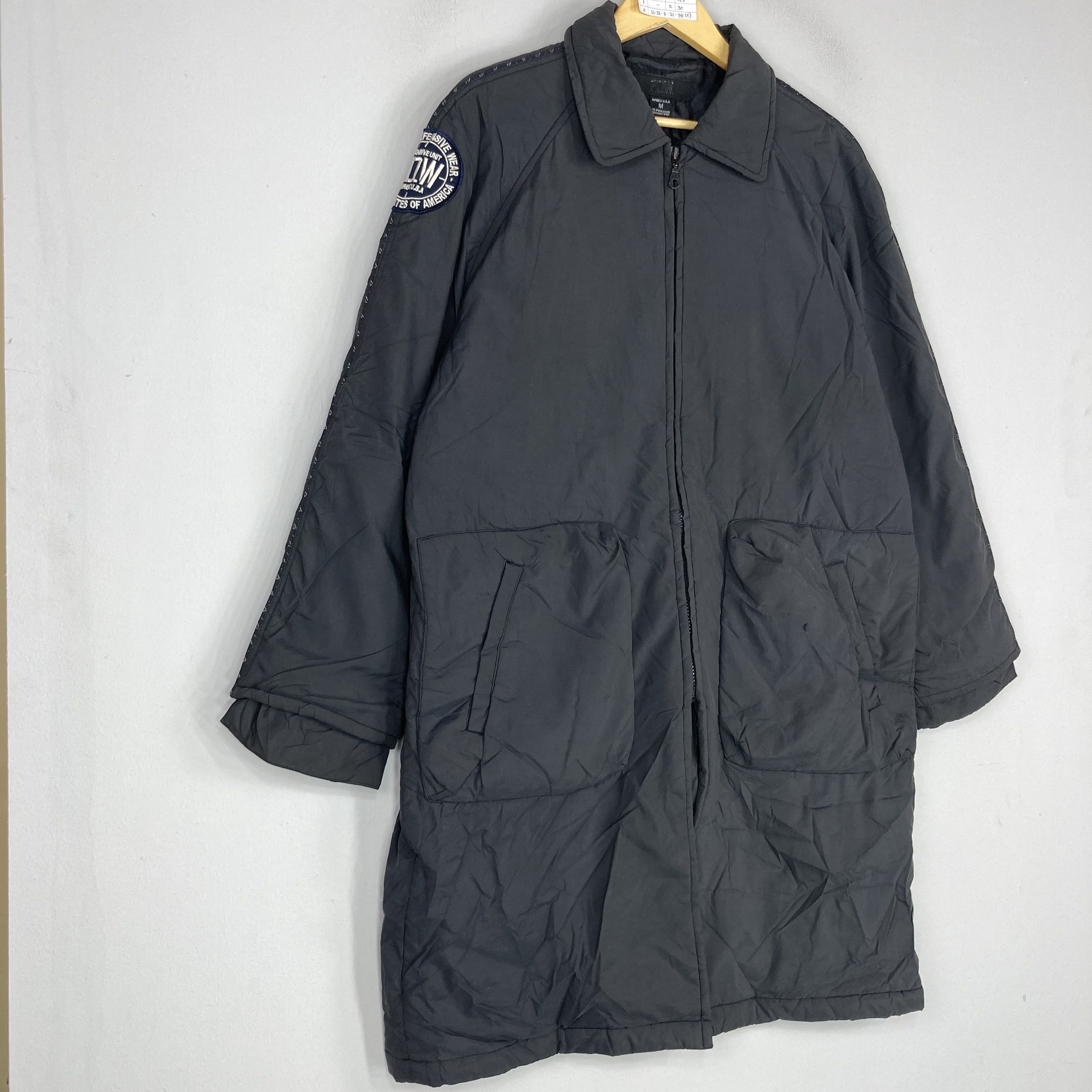 Avirex Vintage AVIREX USA Black Trench Coat Parka Jacket Size US M / EU 48-50 / 2 - 3 Thumbnail