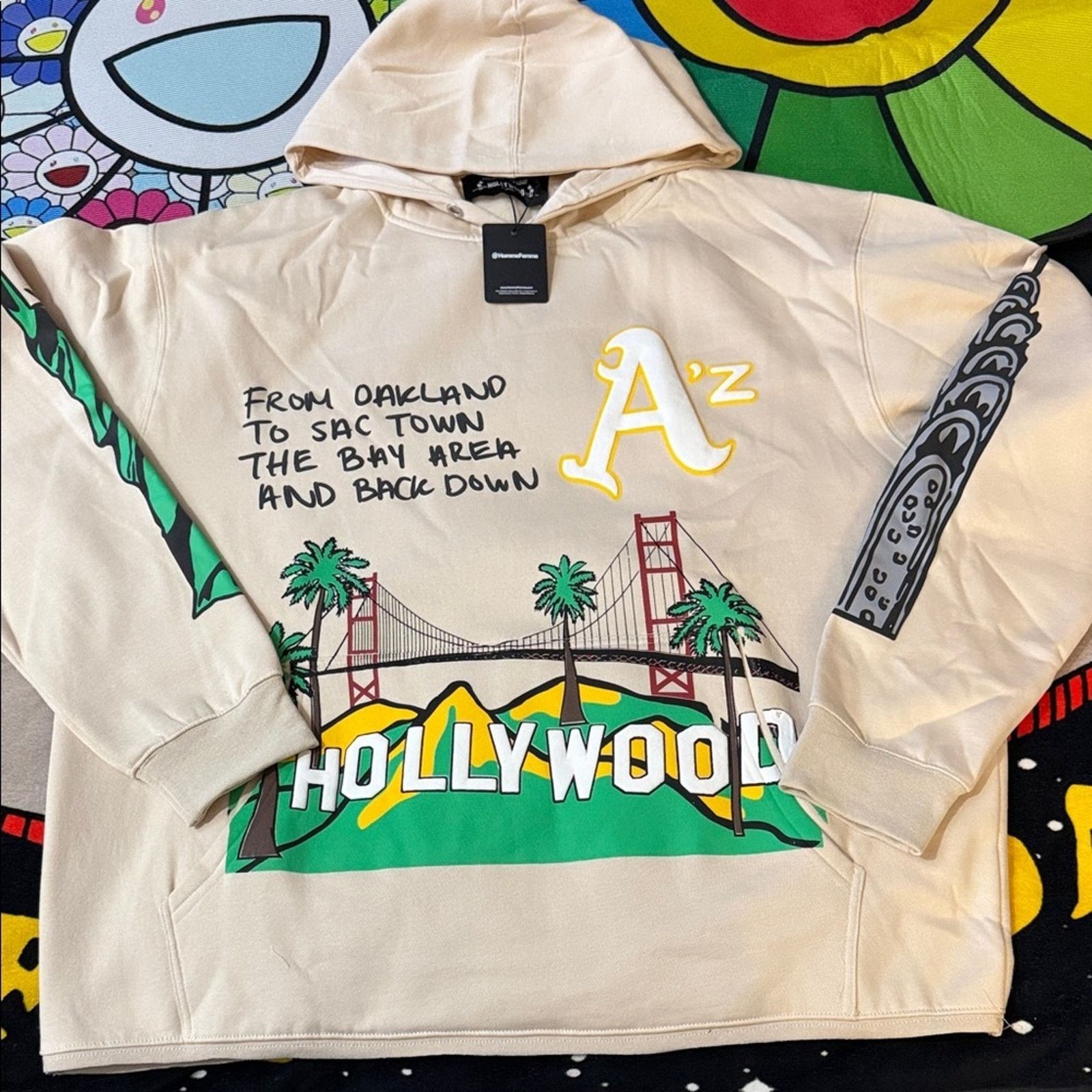 Homme + Femme La Homme + Femme Cali to NYC HOODIE- Tan Size US XL / EU 56 / 4 - 3 Thumbnail