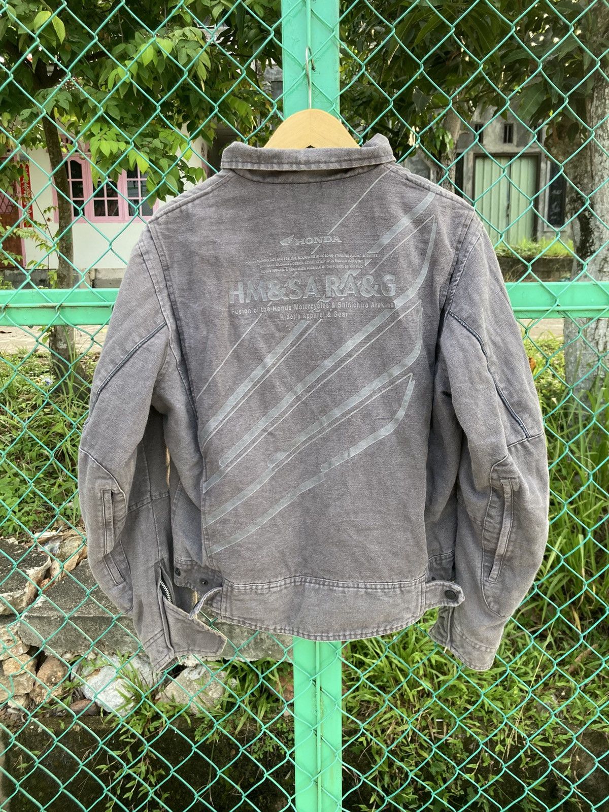 Honda Honda Shinichiro Arakawa Moto Bikers Jacket Multi Pocket Size US L / EU 52-54 / 3 - 3 Thumbnail