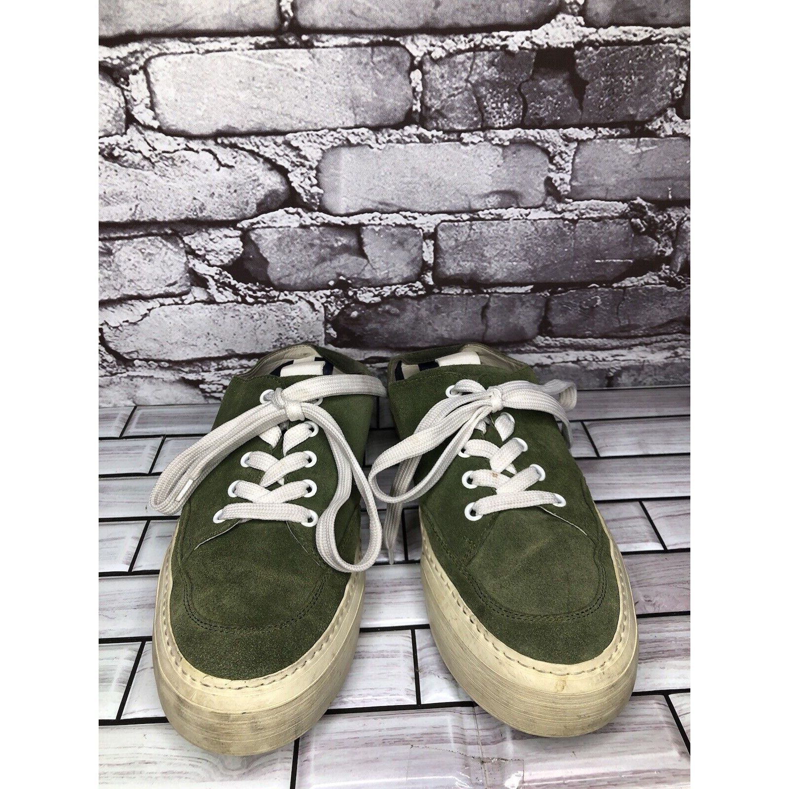 Sunnei Sunnei Green Suede Leather Slip On Lace Up Comfort Shoes Wom Size US 11 / IT 41 - 20 Thumbnail