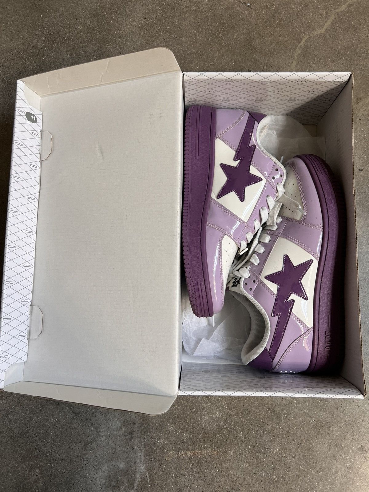 Bape Bape 20th Anniversary Purple/White Bapesta Size US 8.5 / EU 41-42 - 9 Thumbnail